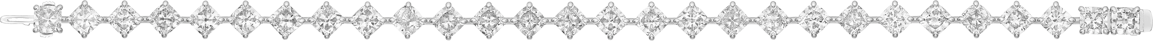 Essential Lines bracelet, cushion-cut diamonds