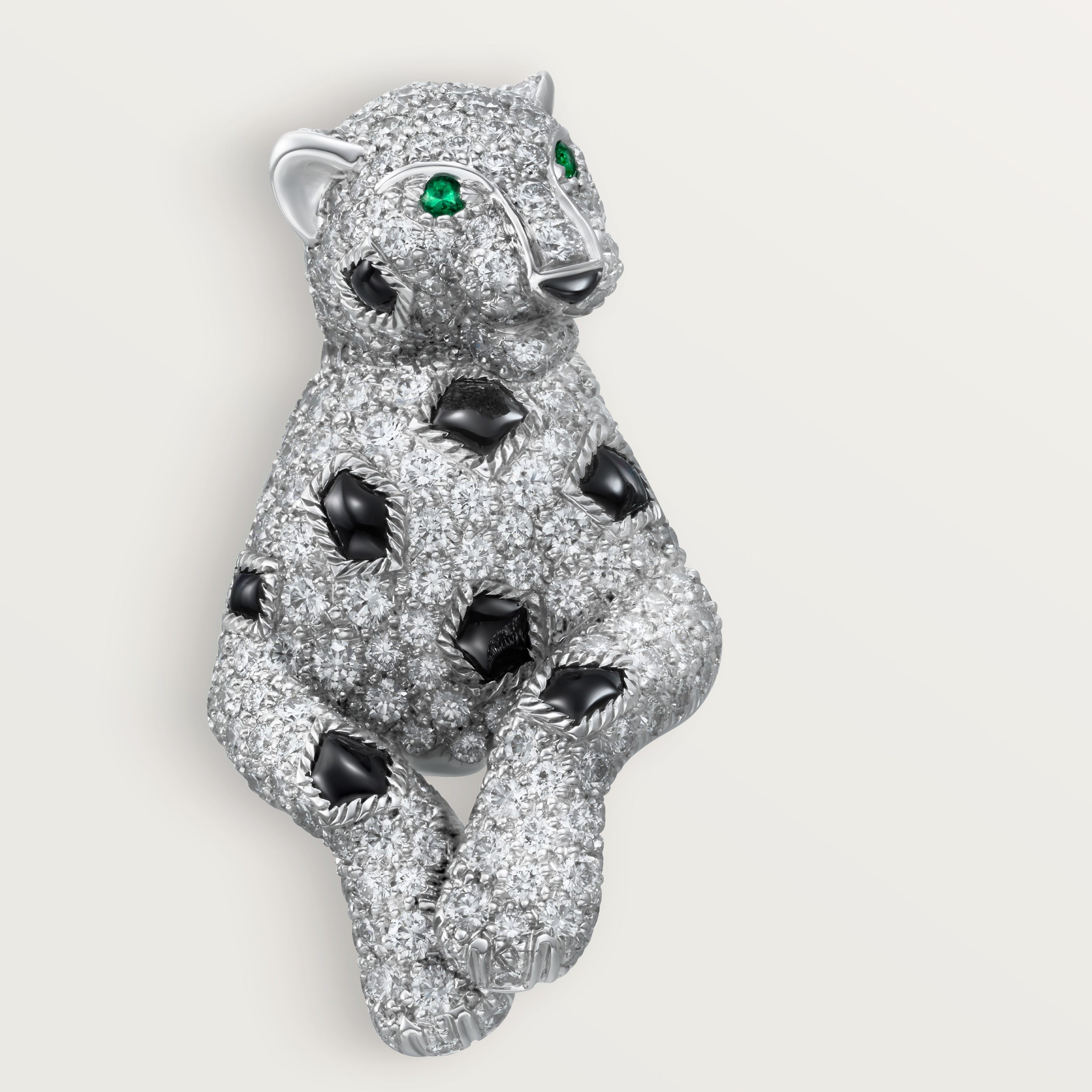 Panth&egrave;re de Cartier earrings, paved