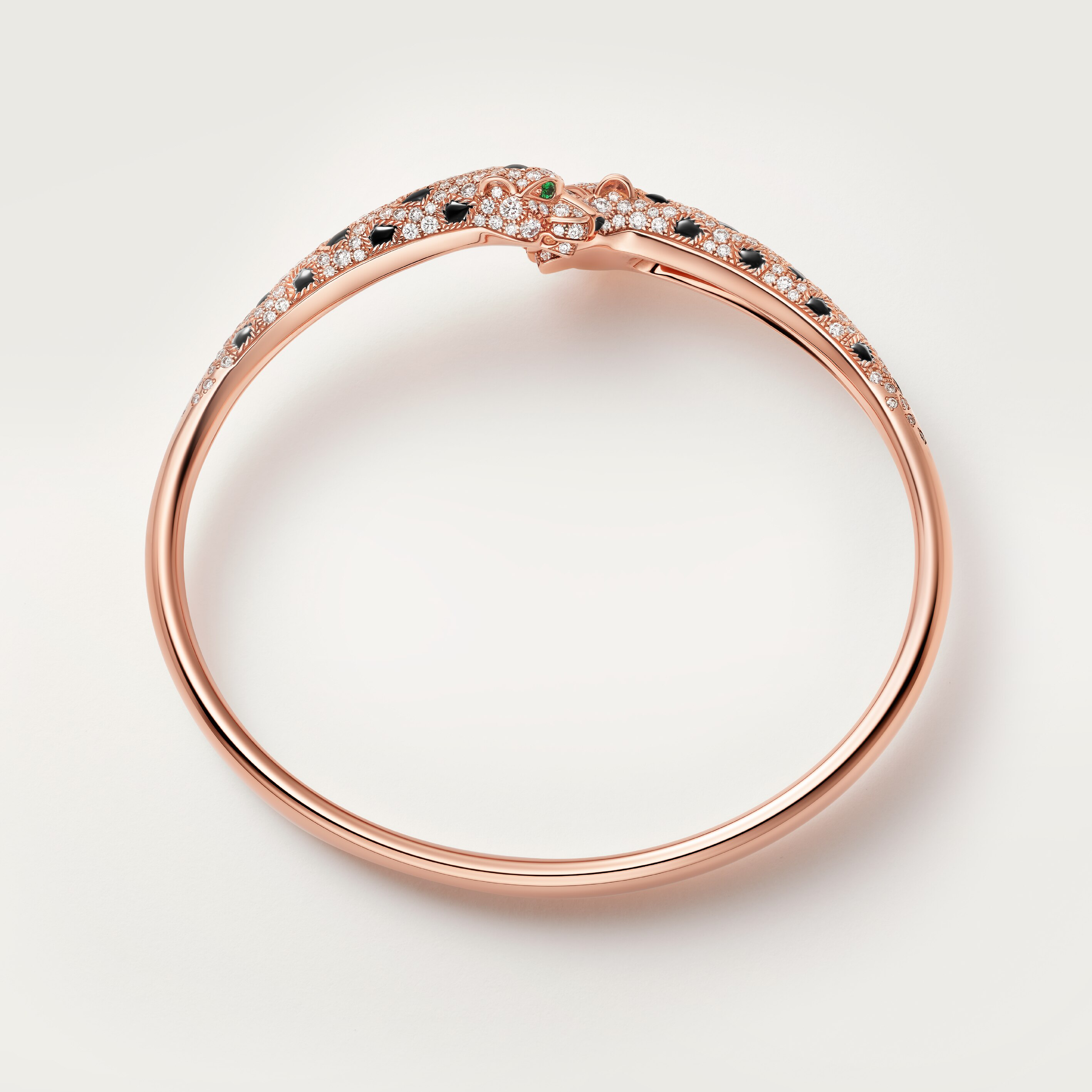 Panth&egrave;re de Cartier bracelet, small model, half-paved