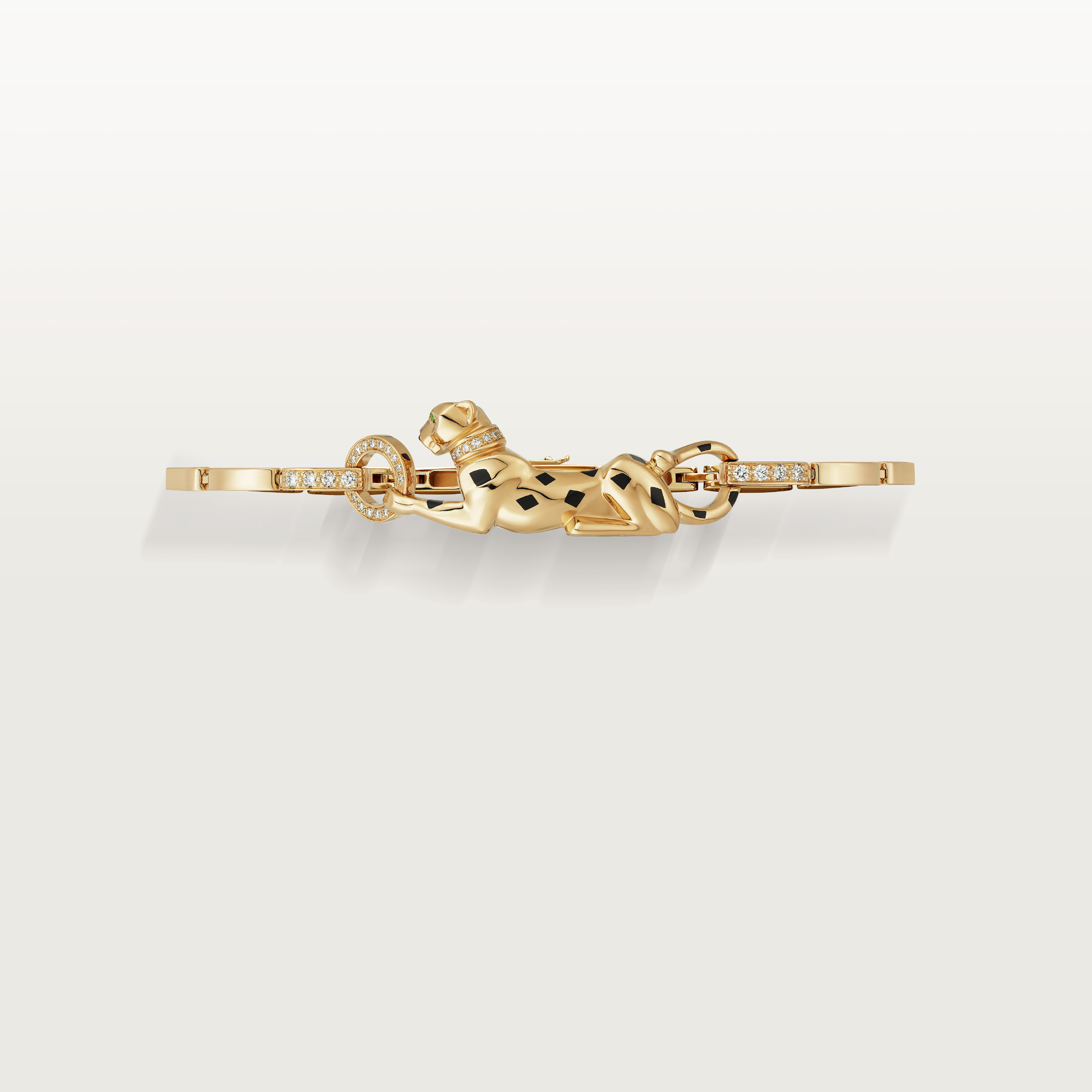 Panth&egrave;re de Cartier bracelet, on chain, diamonds, image 6