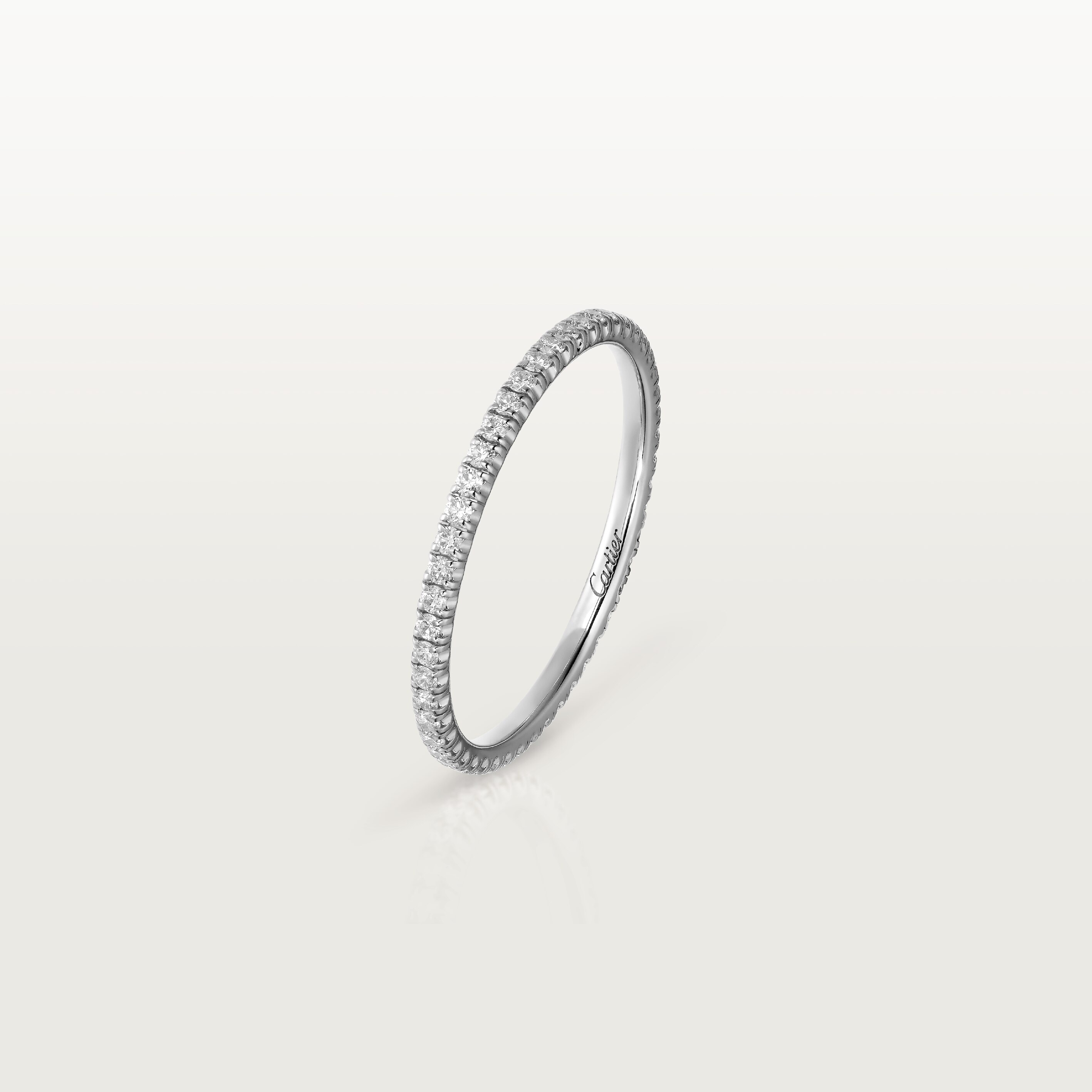 Etincelle de Cartier wedding band, 1.5 mm width, paved