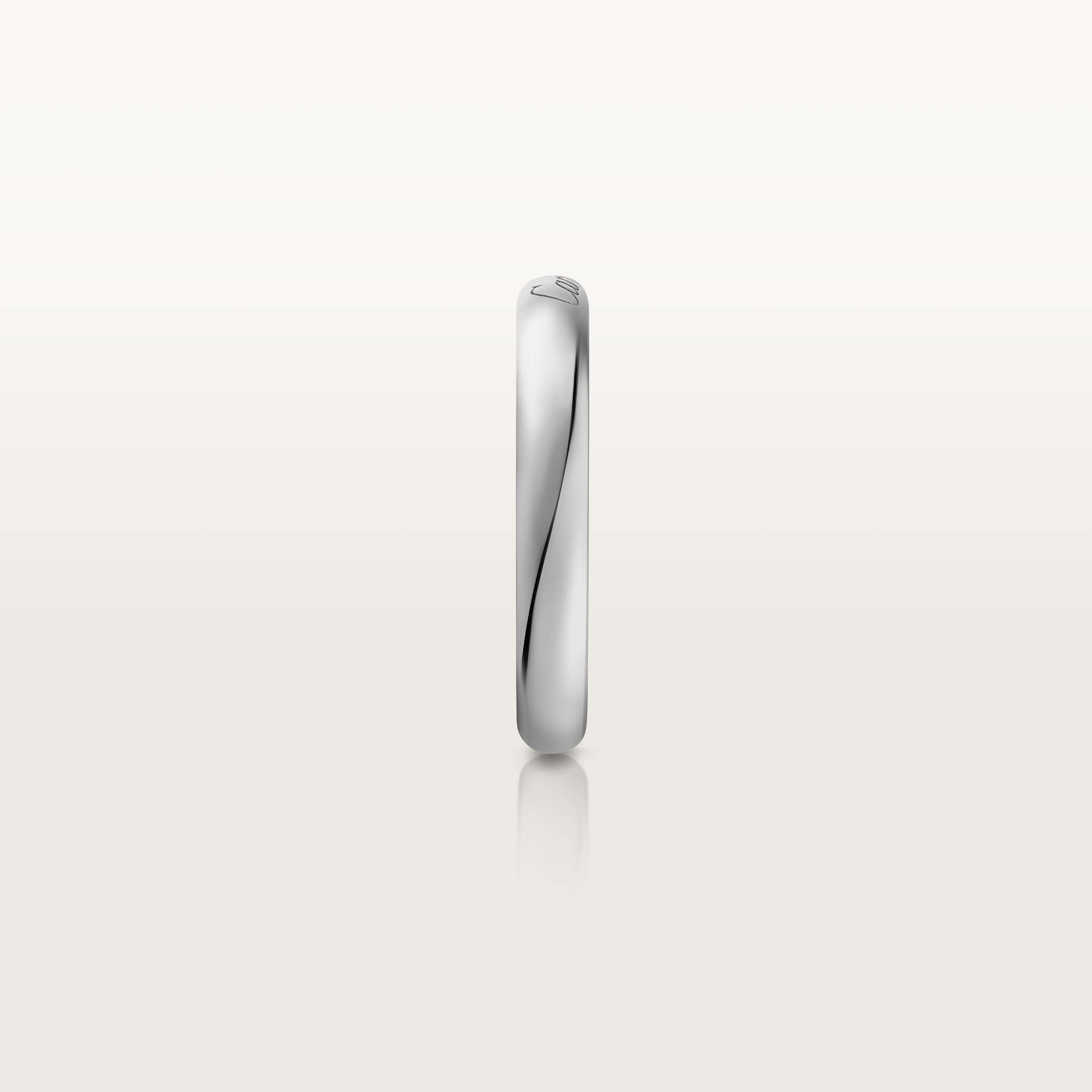 C de Cartier wedding band, 3 mm width, image 5