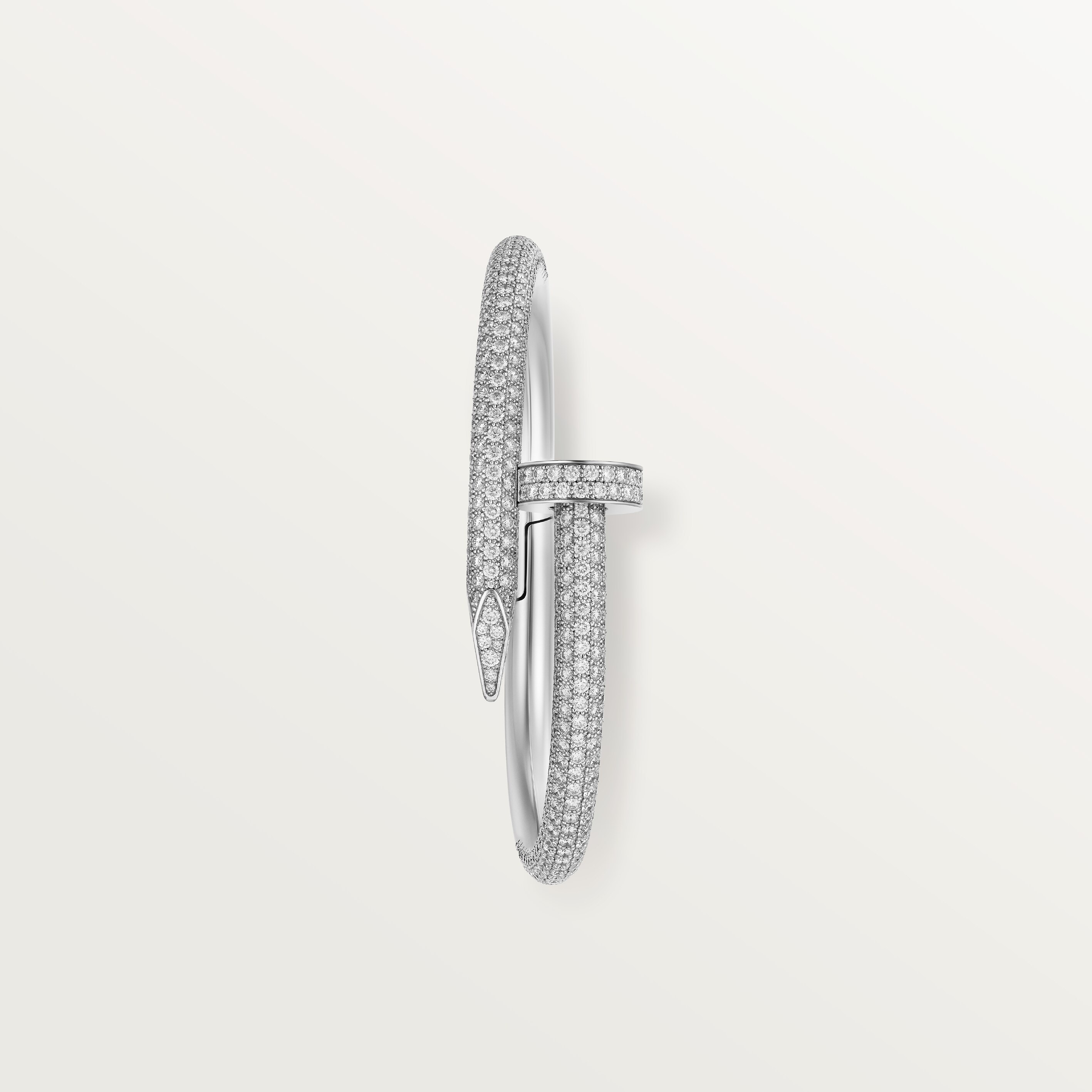 Juste un Clou bracelet, large model, half-paved, image 6