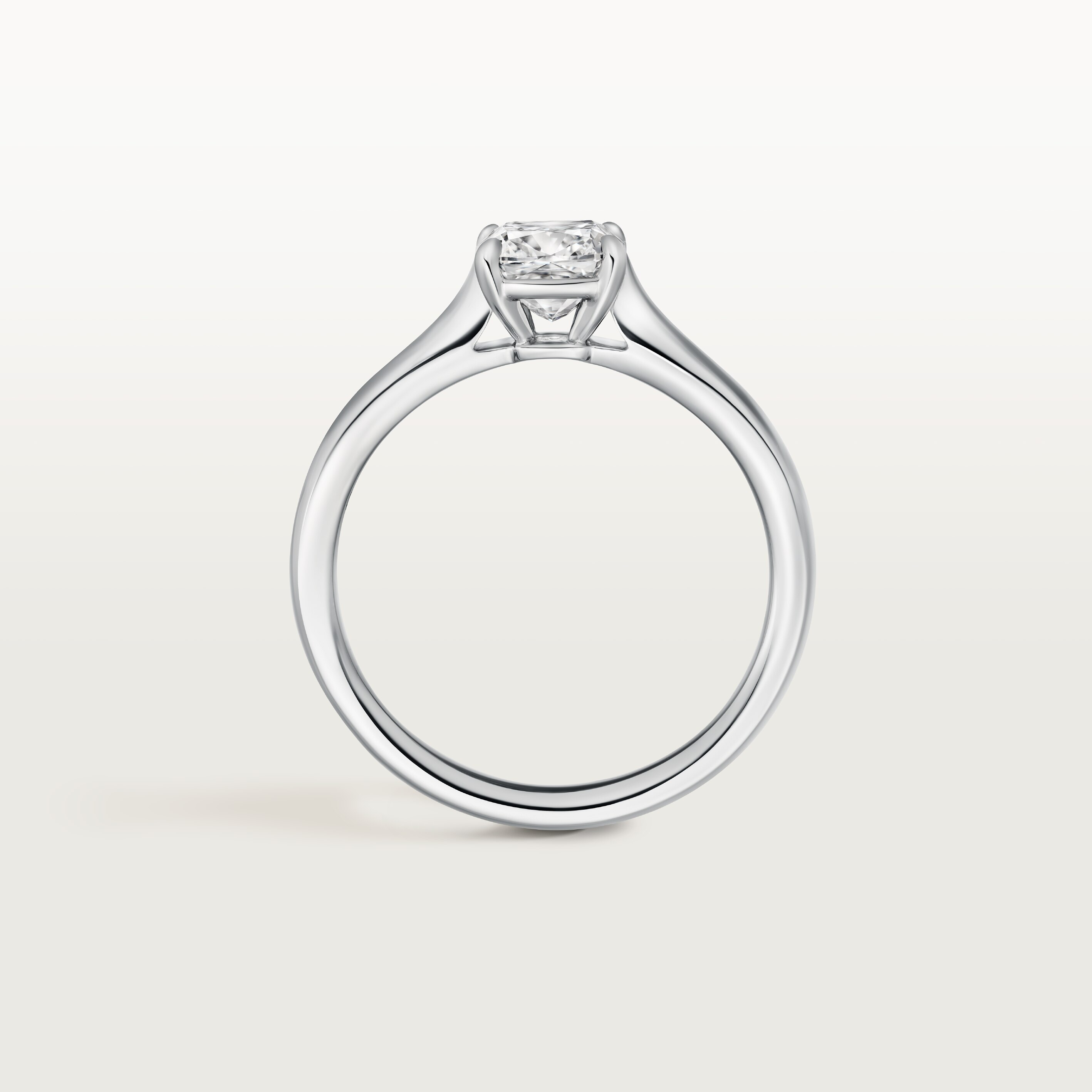 1895 solitaire, cushion-cut diamond