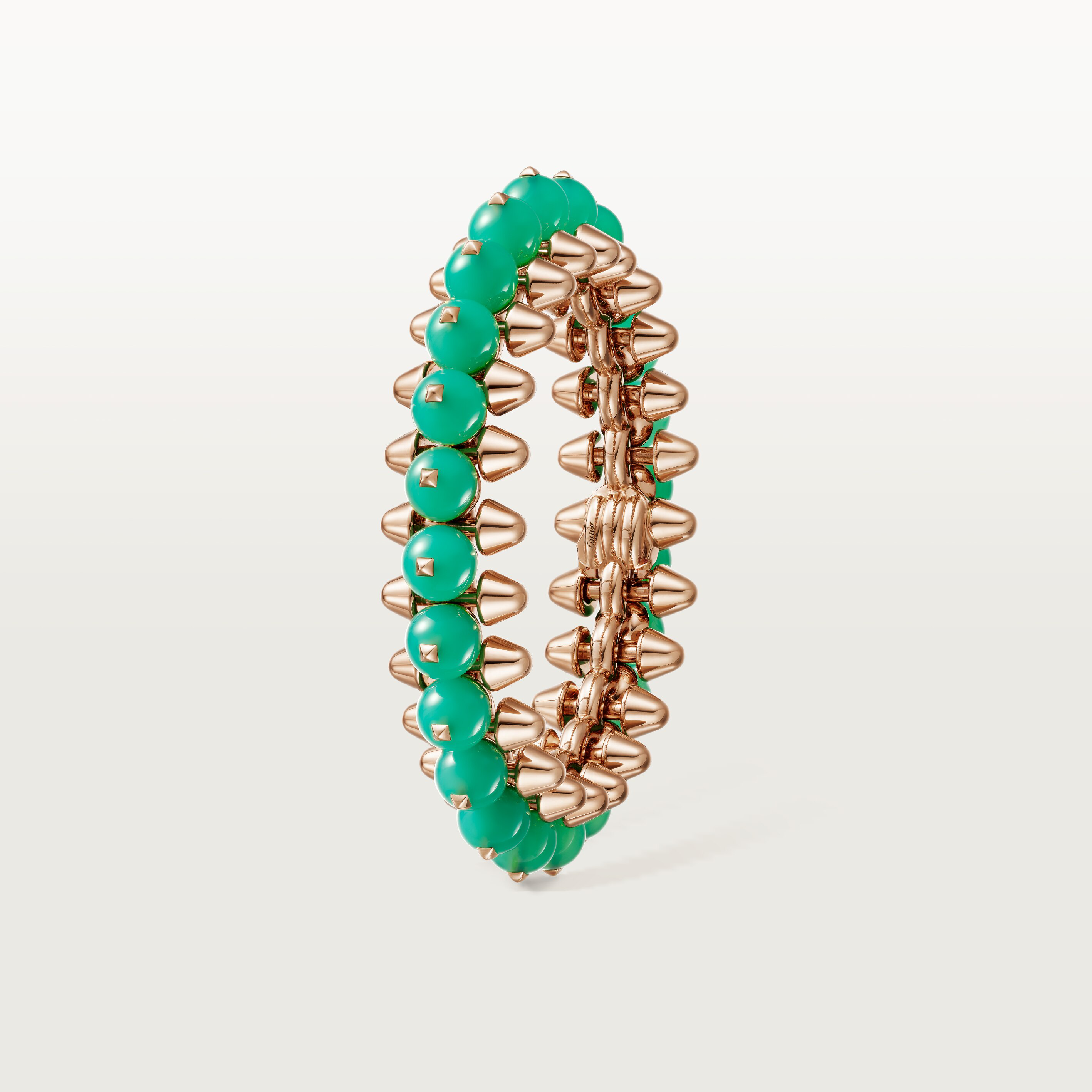 Clash de Cartier bracelet, chrysoprase, extra-large model