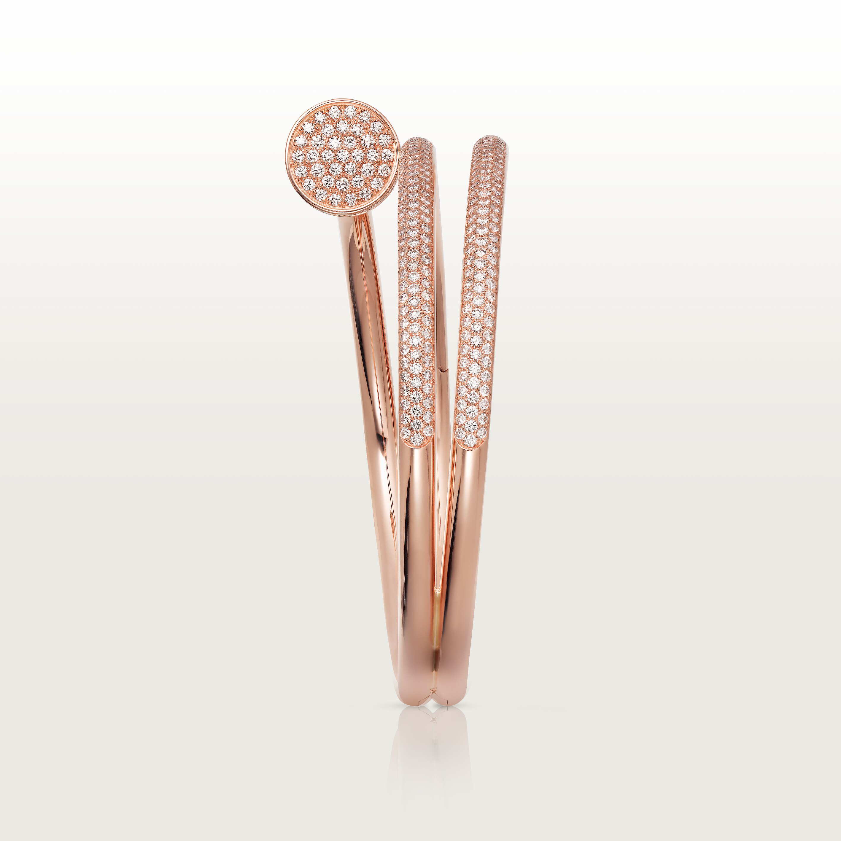 Juste un Clou bracelet, double, half-paved, image 5