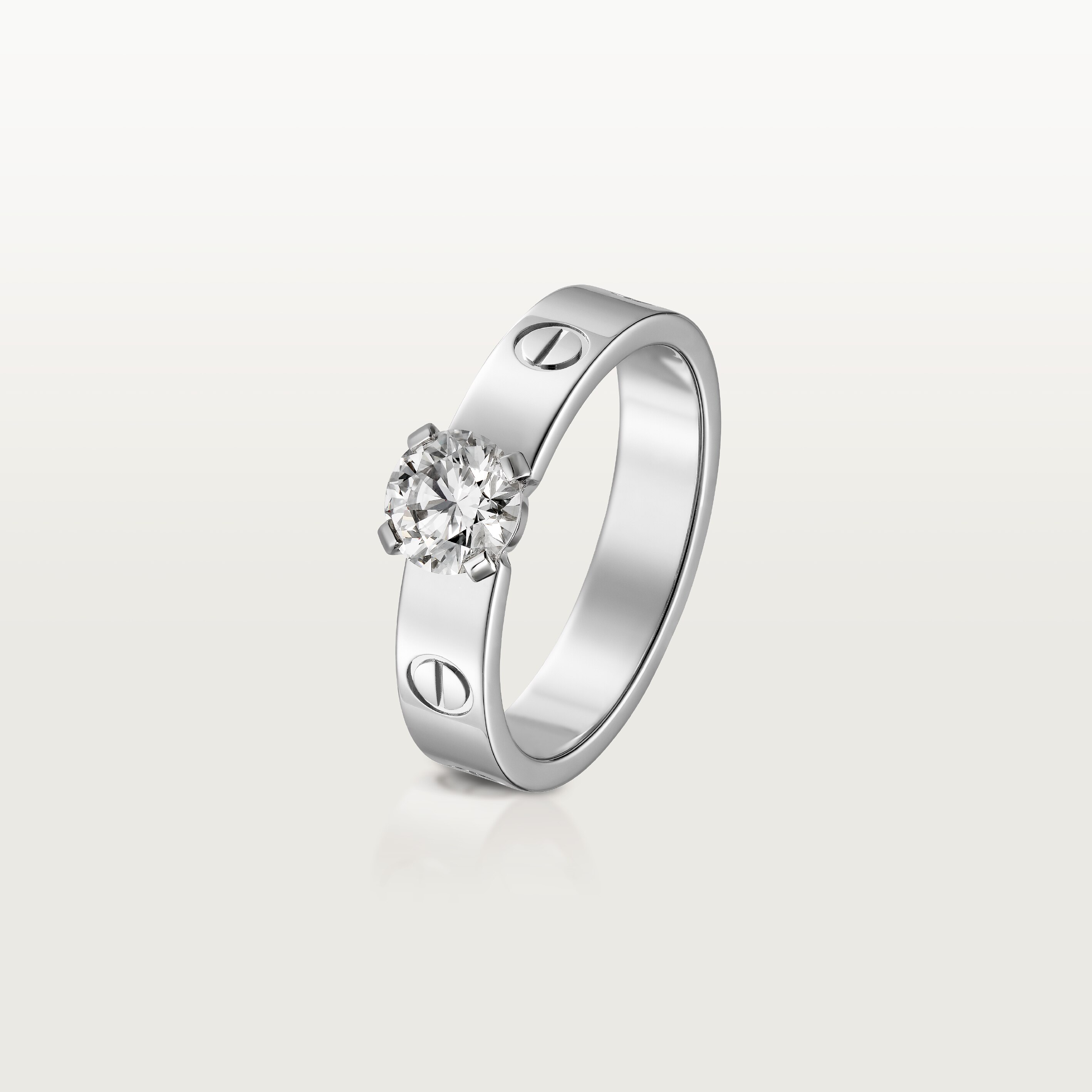 #LOVE# solitaire, brilliant-cut diamond