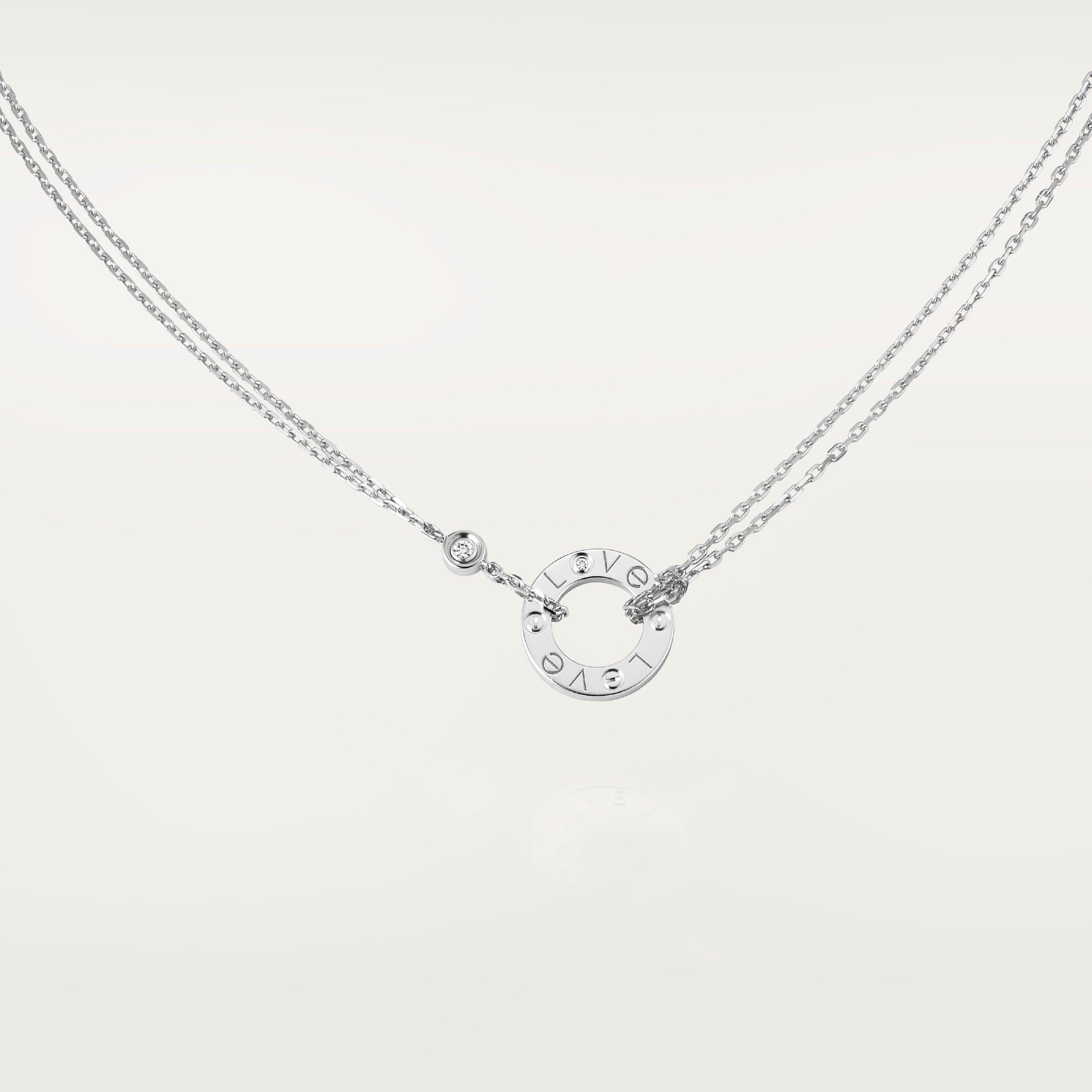 #LOVE# pendant, 2 diamonds