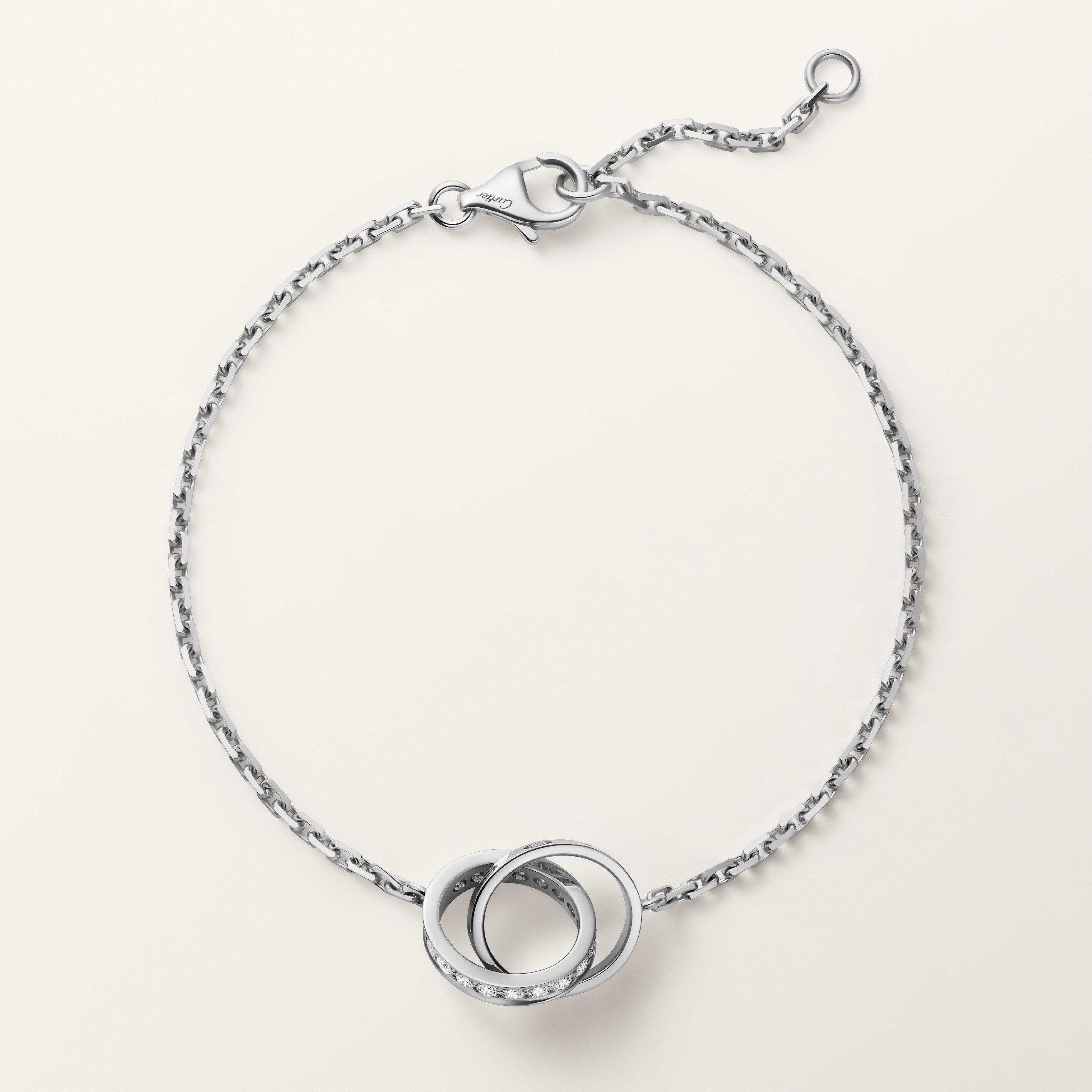 #LOVE# bracelet, on chain, half-paved, image 5
