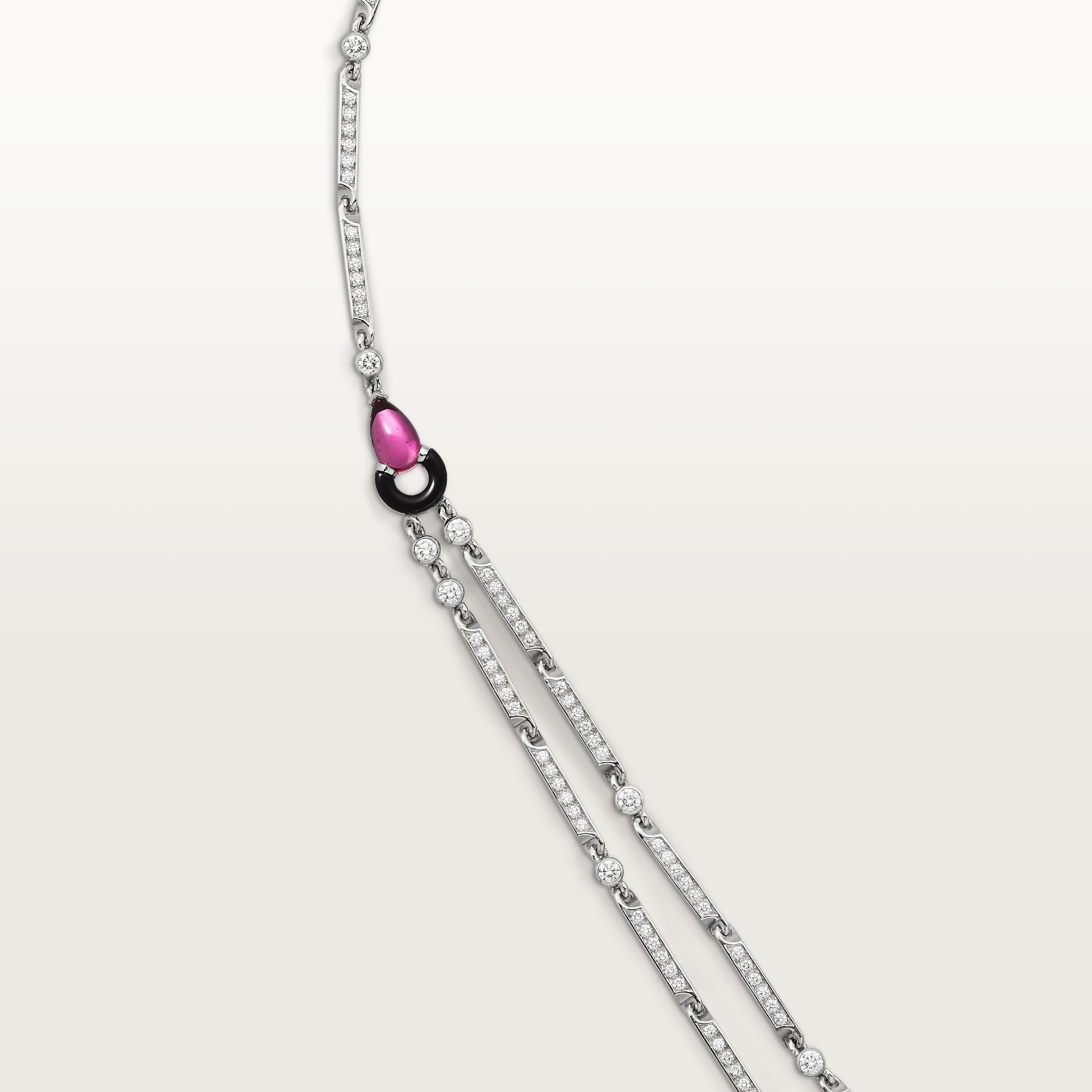 Panth&egrave;re de Cartier necklace, rubellite, paved 