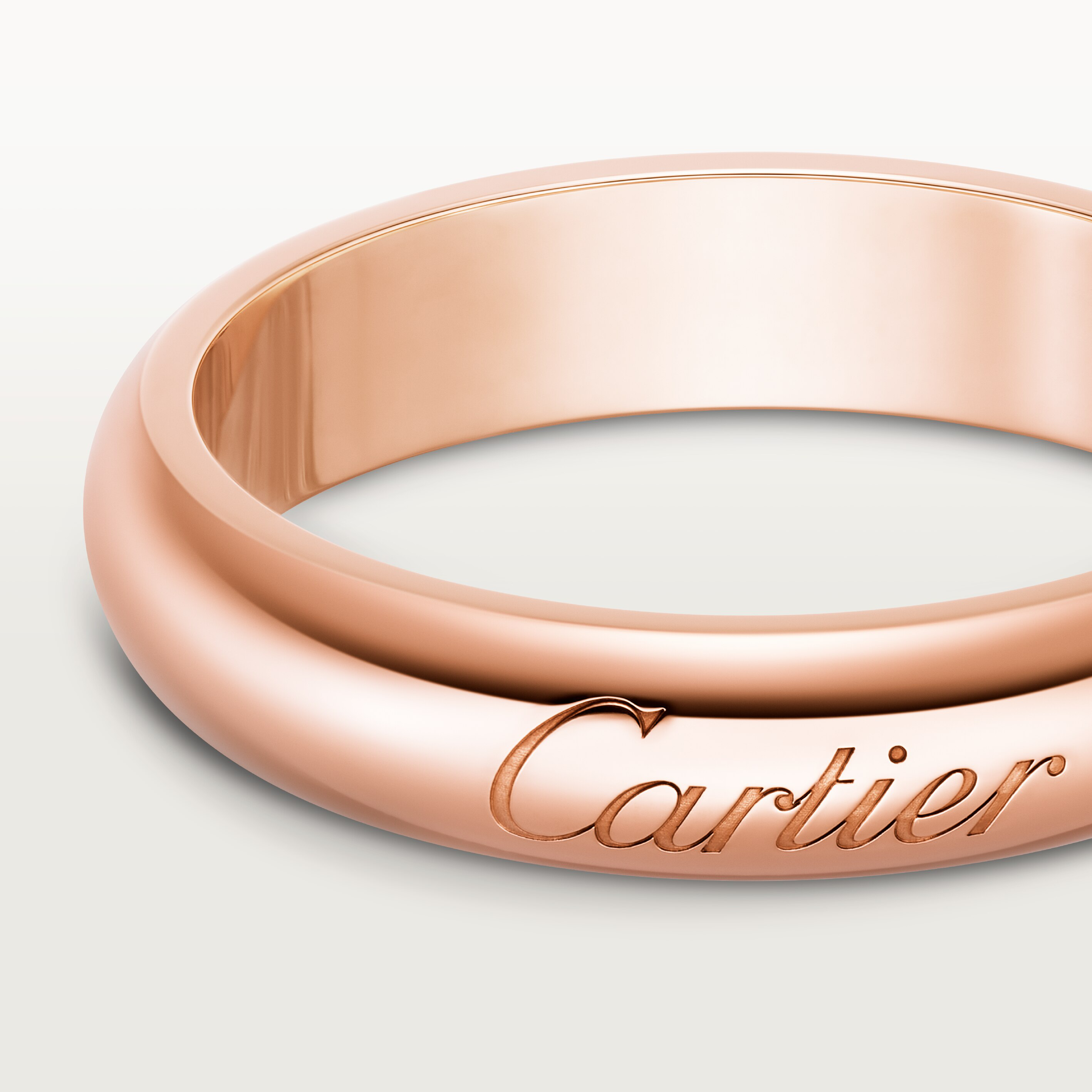 C de Cartier wedding band, 4 mm width, image 6
