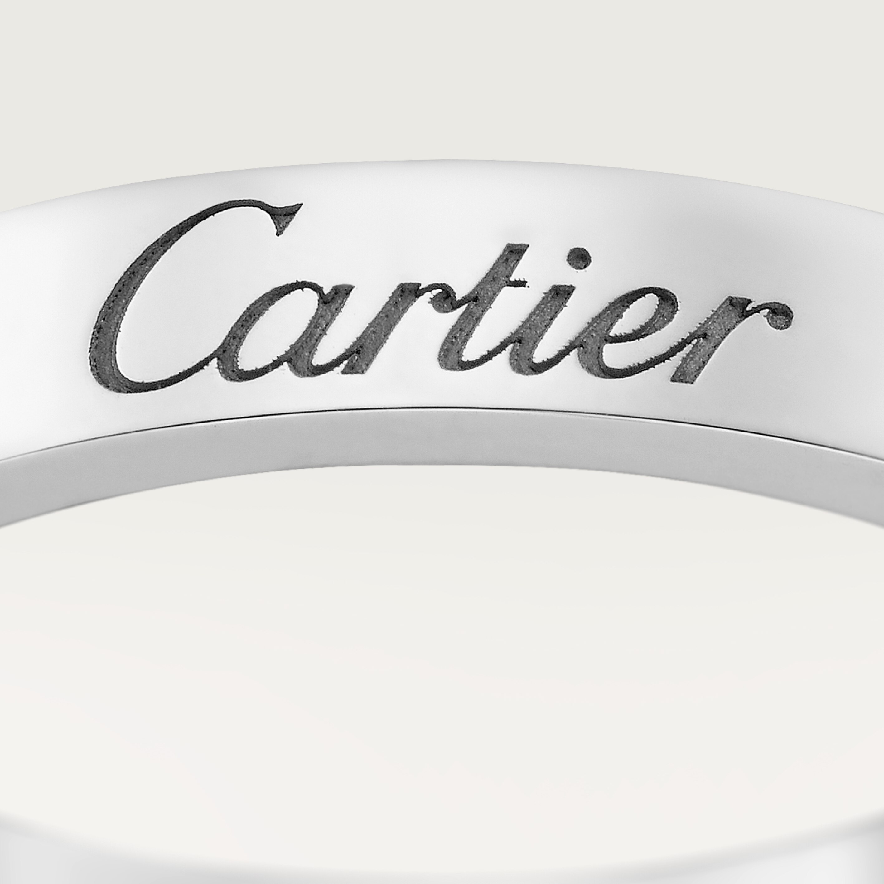 C de Cartier wedding band, 3 mm width