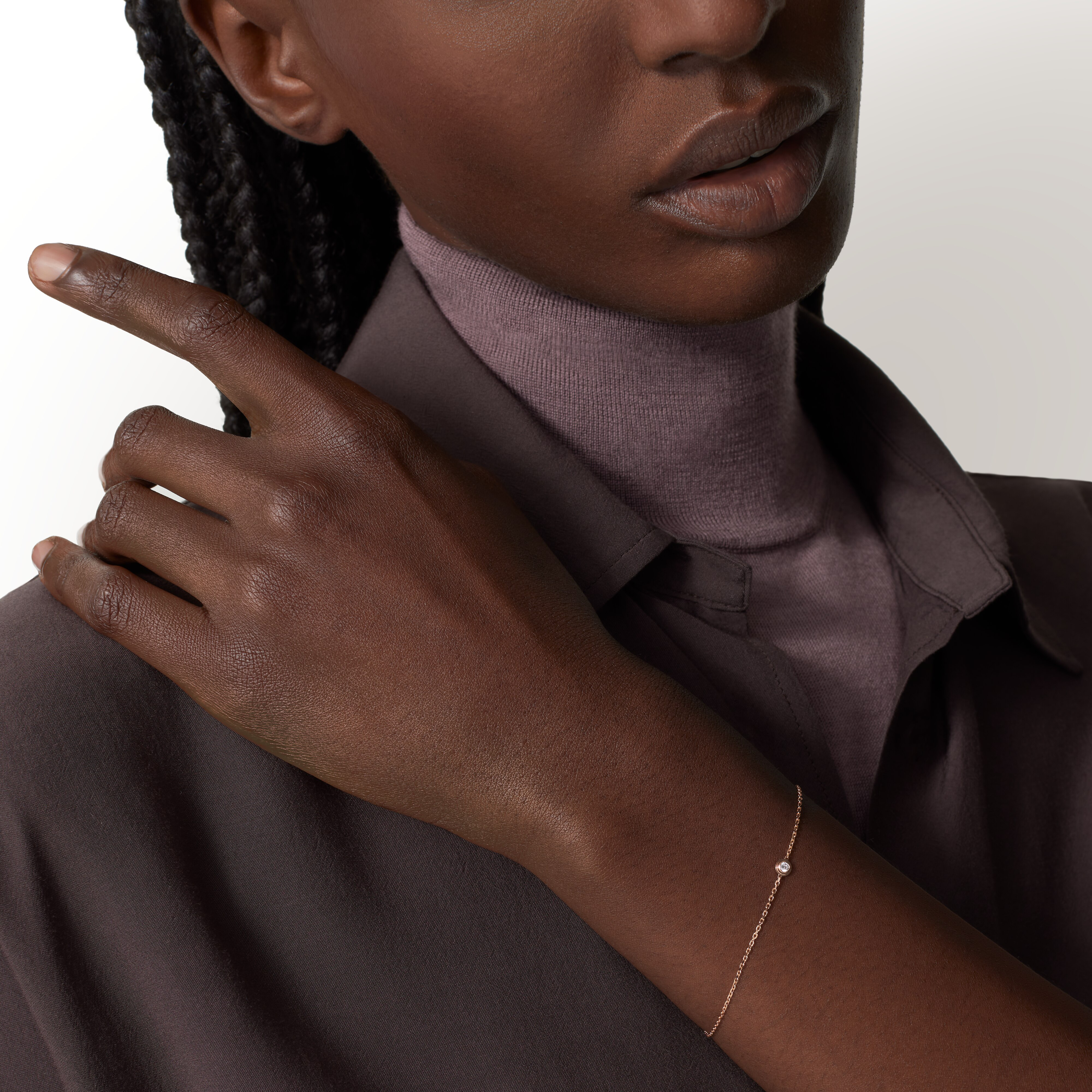 Cartier d'Amour bracelet, diamond, mini model