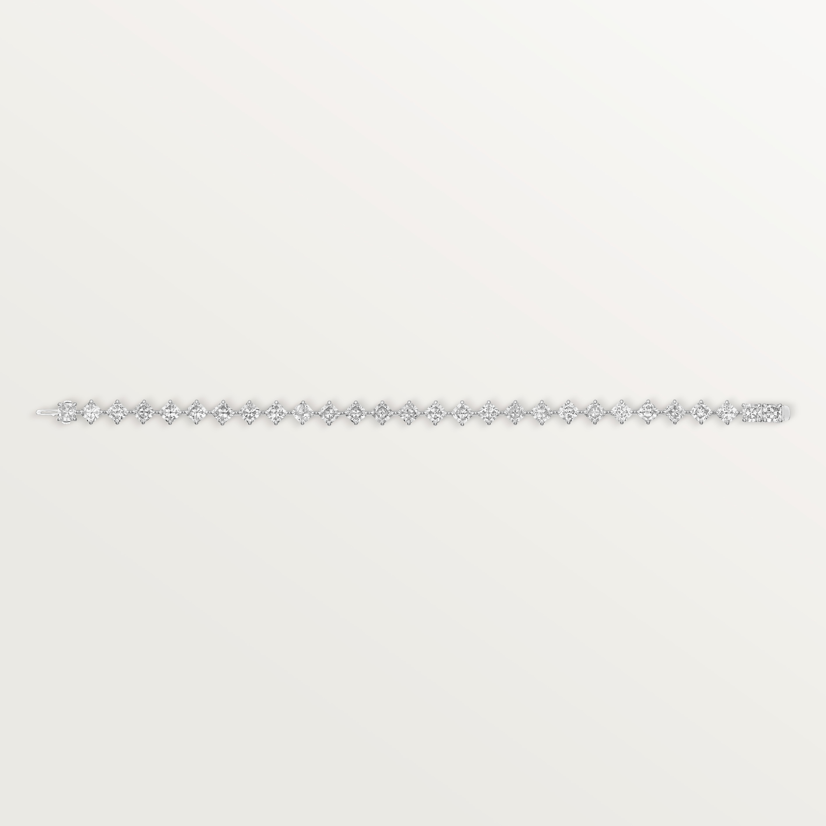 Essential Lines bracelet, cushion-cut diamonds