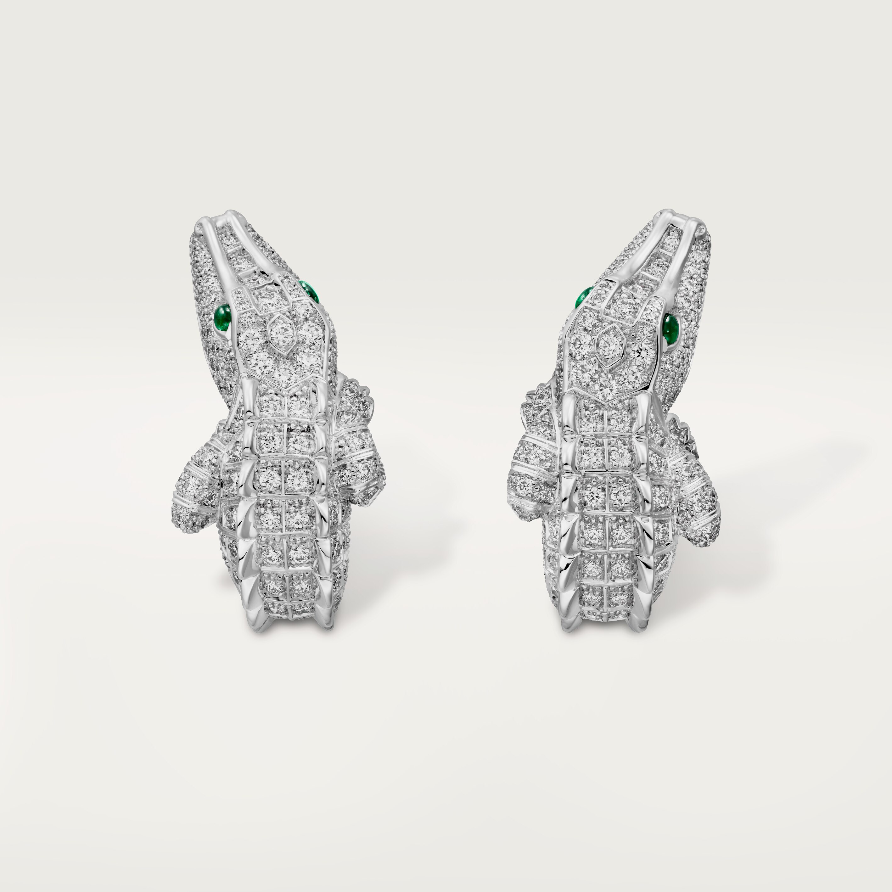 Faune et Flore de Cartier earrings, paved