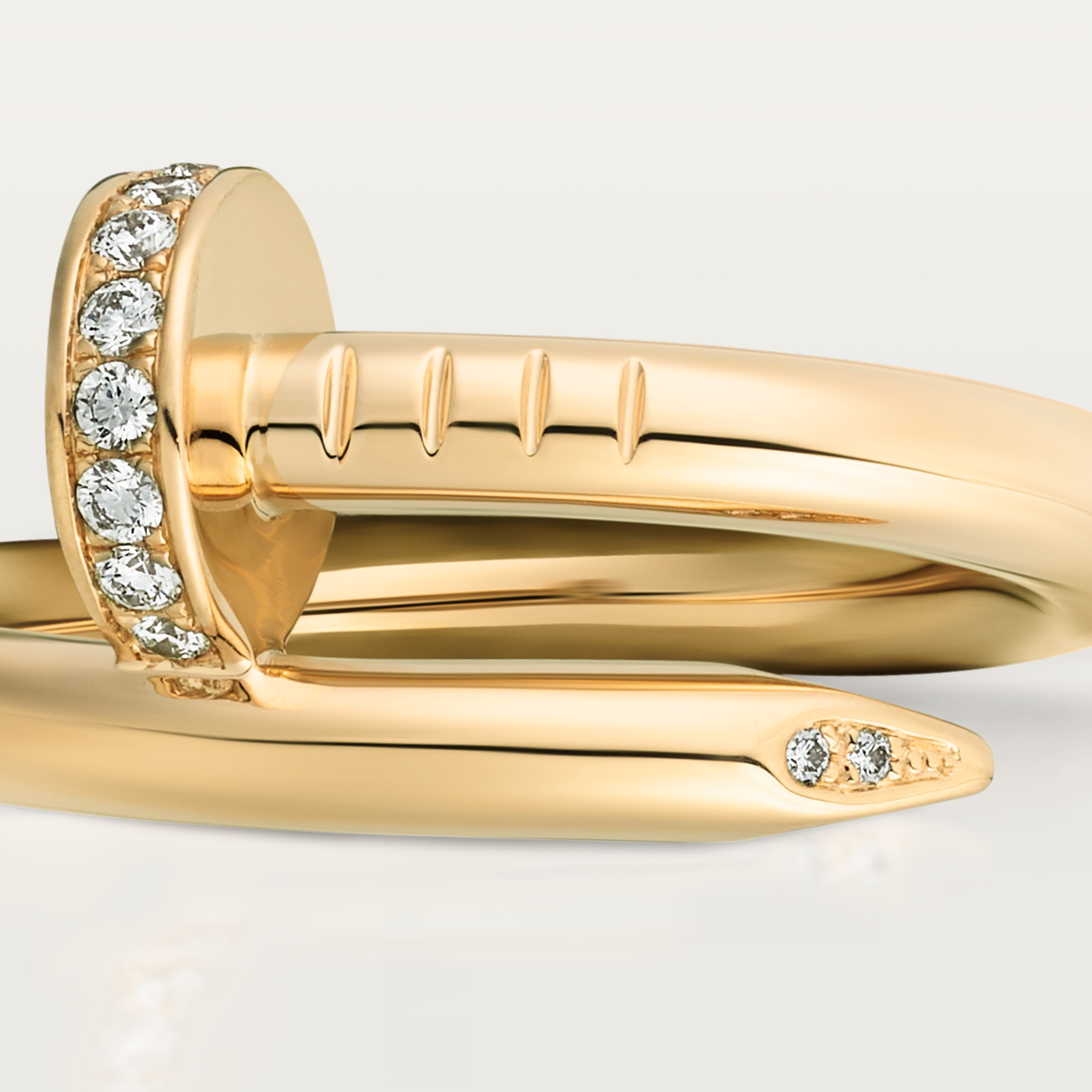 Juste un Clou ring, classic model, diamonds, image 8