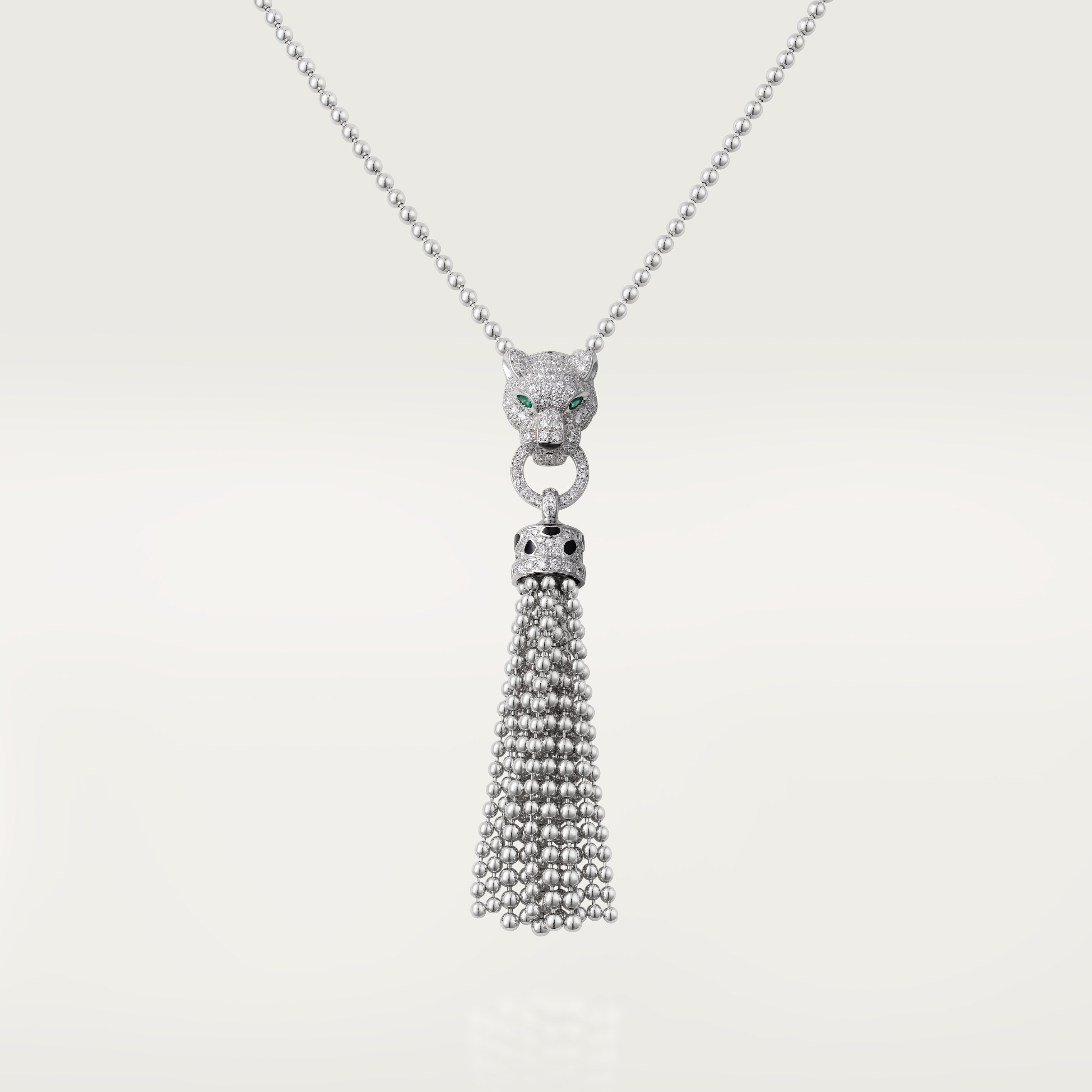 Panth&egrave;re de Cartier necklace, half-paved