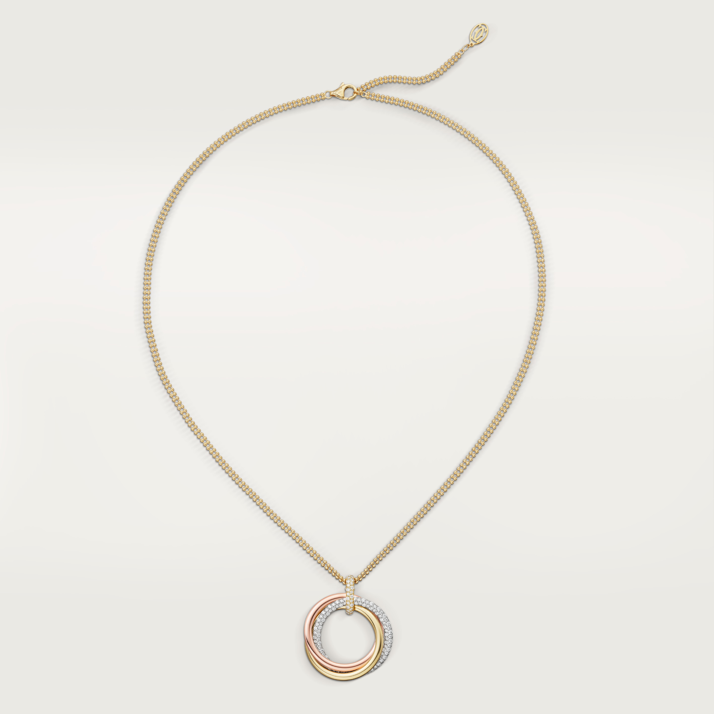 Trinity pendant, large model, semi-paved