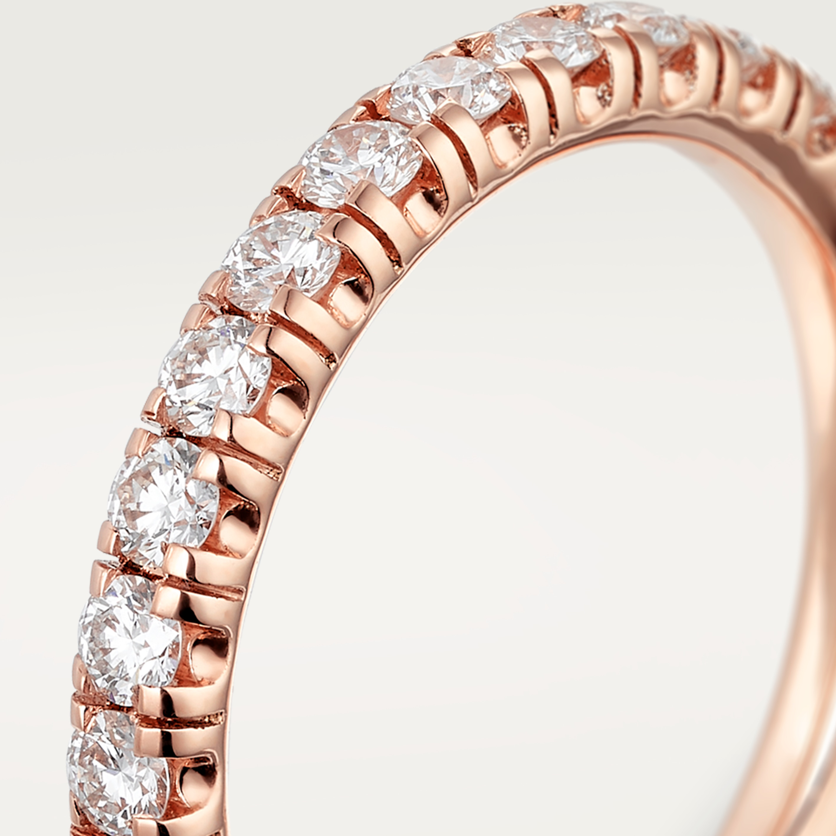 Etincelle de Cartier wedding band, 2.6 mm width, semi-paved