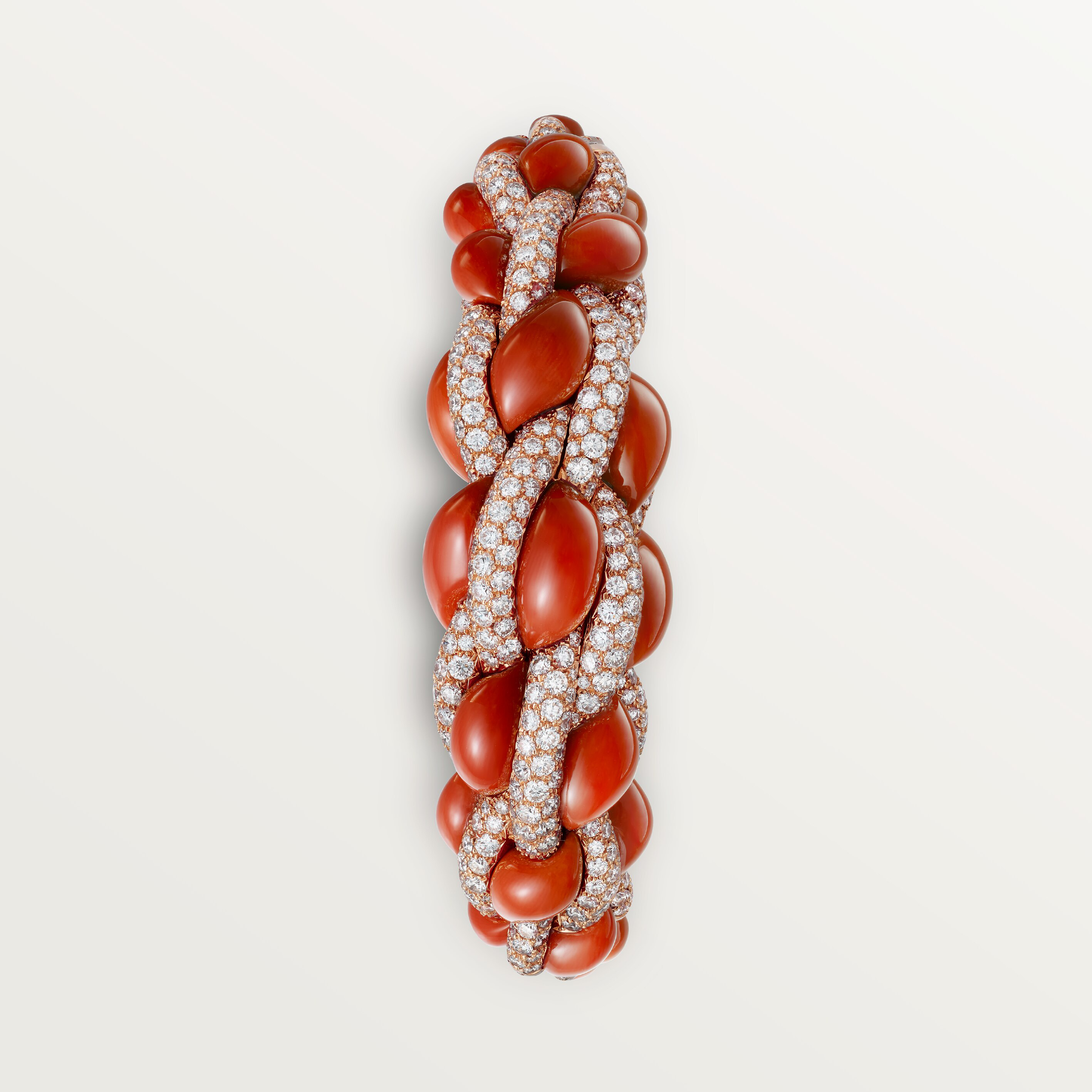 Cartier Libre Tressage bracelet, coral, image 5