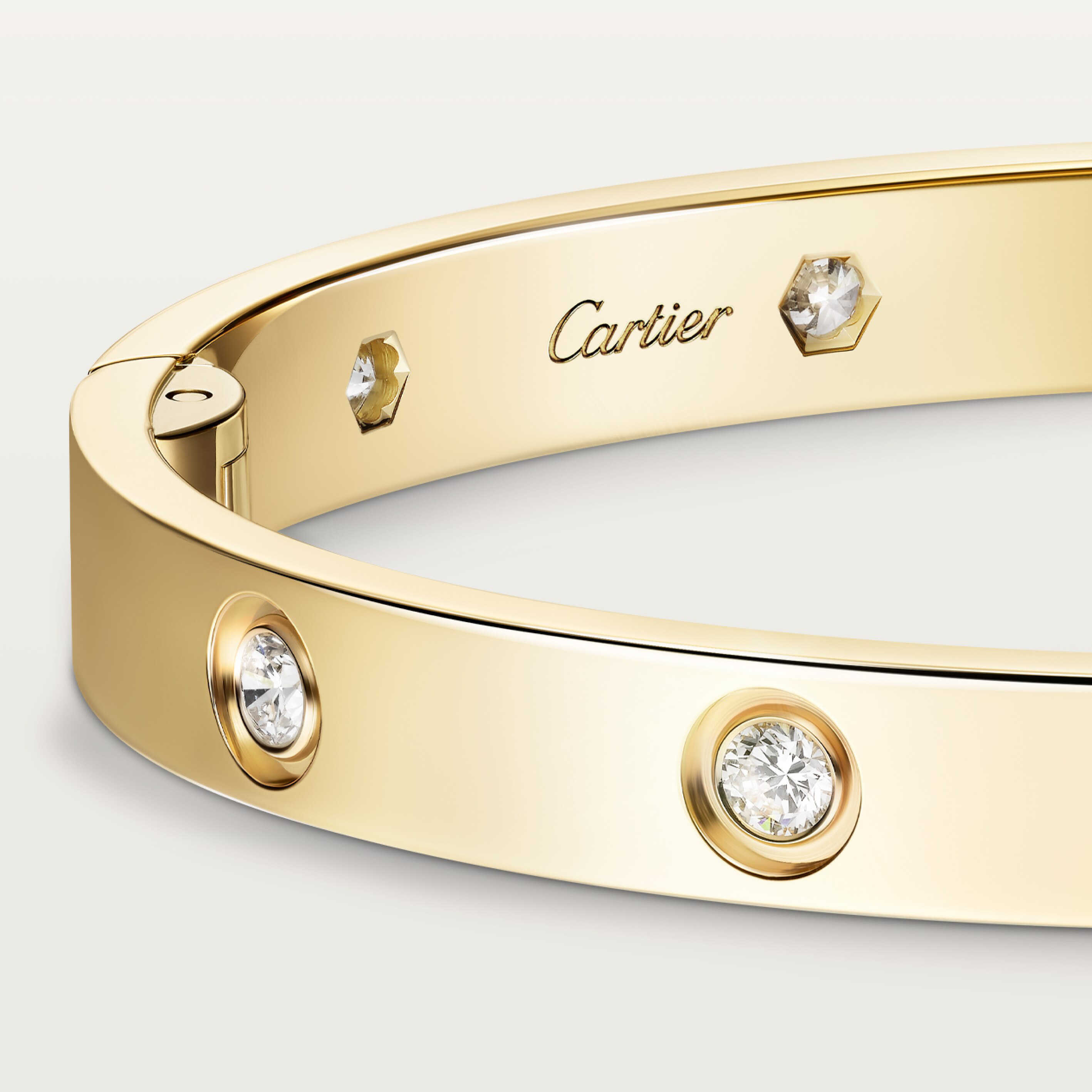 #LOVE# bracelet,single-screw closure, classic model, 10 diamonds, image 7