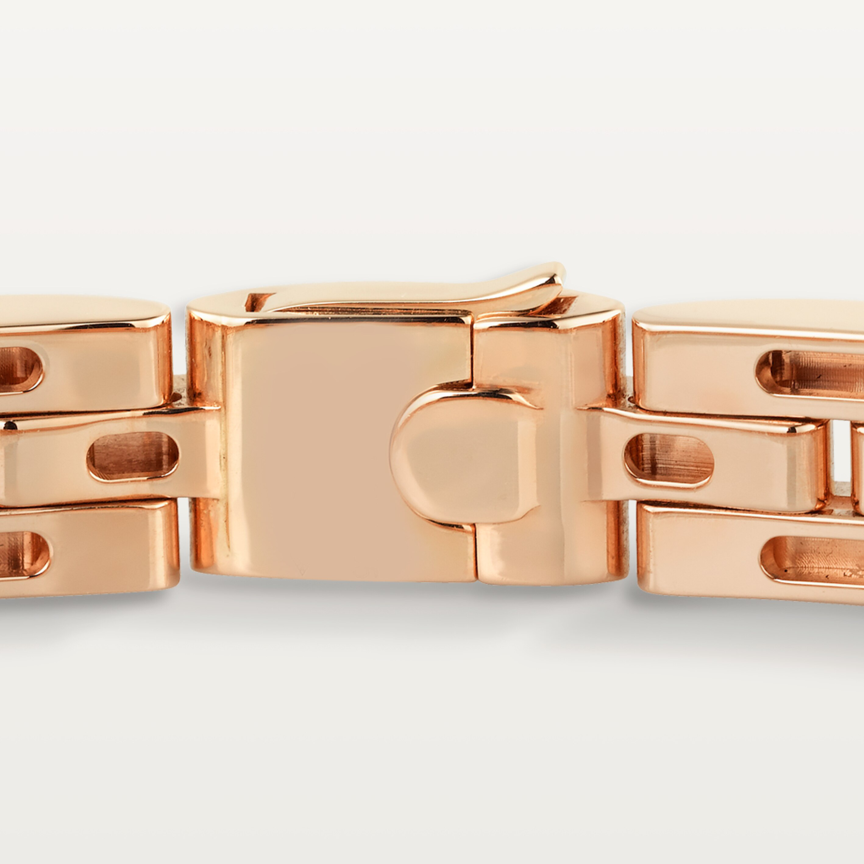 Maillon Panth&egrave;re bracelet, triple row, paved 