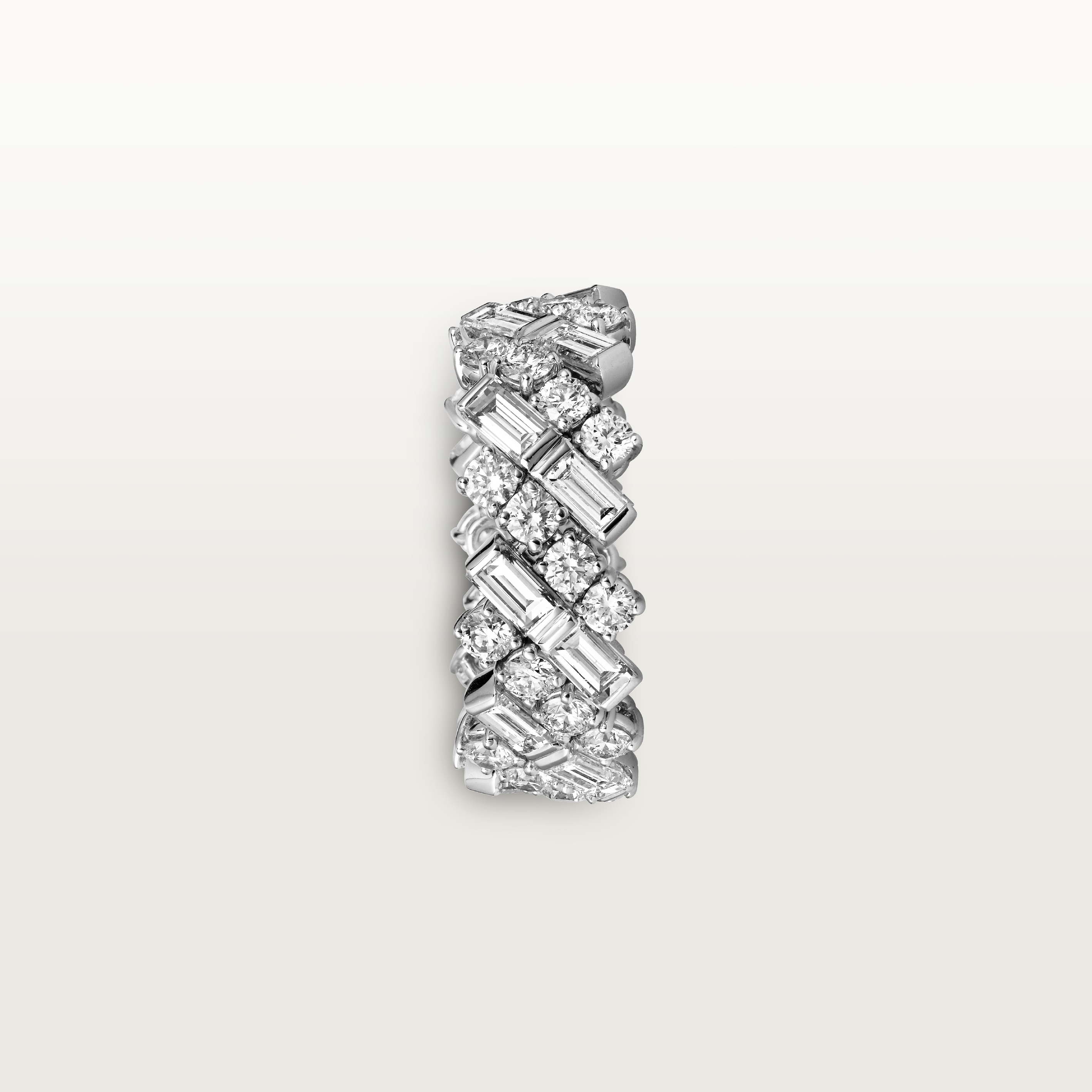 Reflection de Cartier wedding band, diamonds, image 6