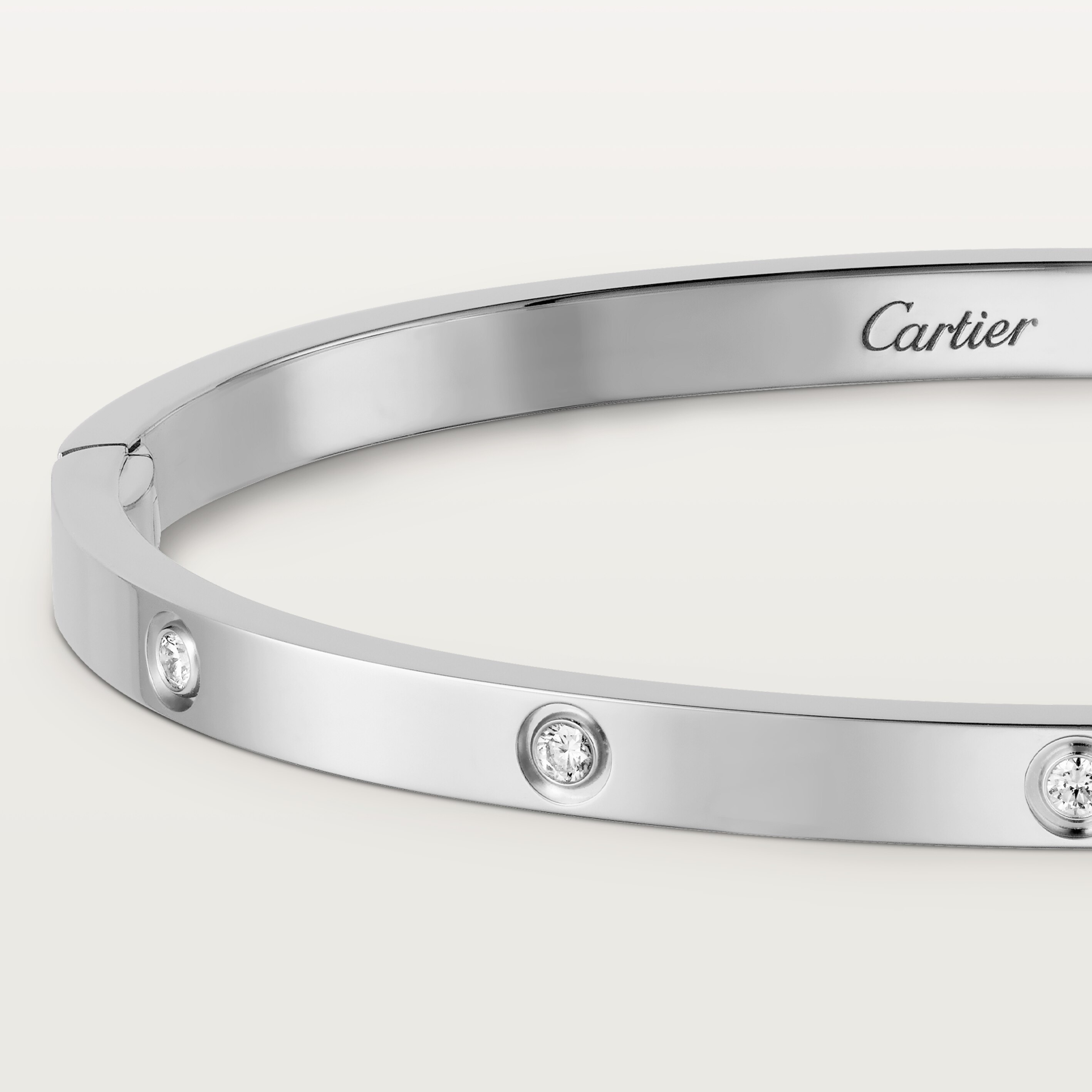 #LOVE# bracelet, small model, 10 diamonds, image 5