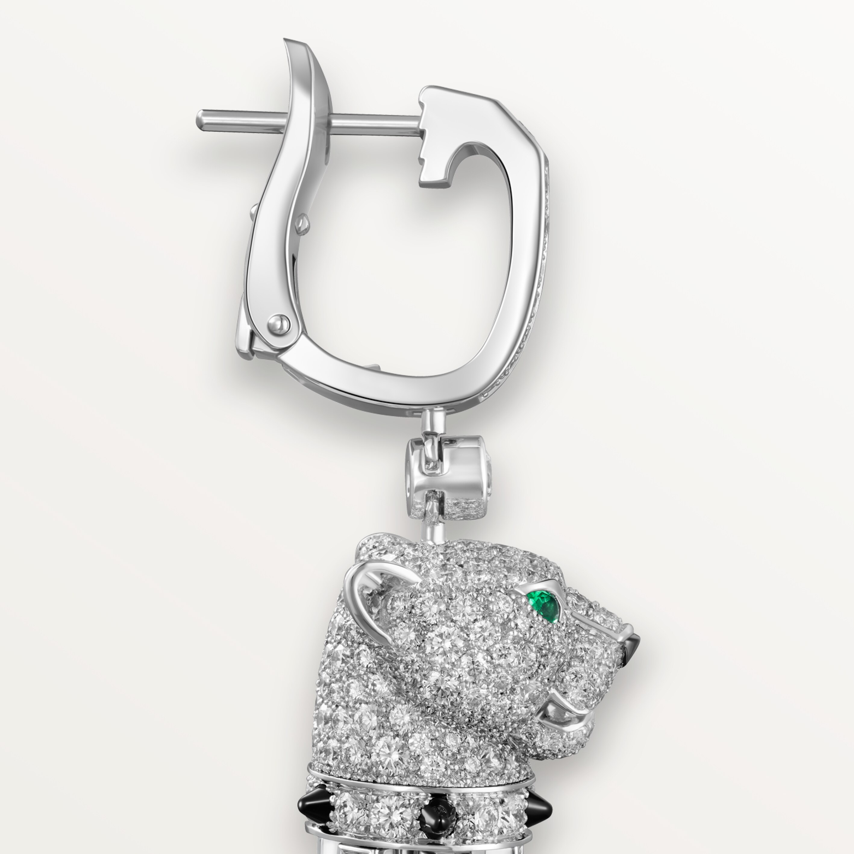 Panth&egrave;re de Cartier earrings, paved