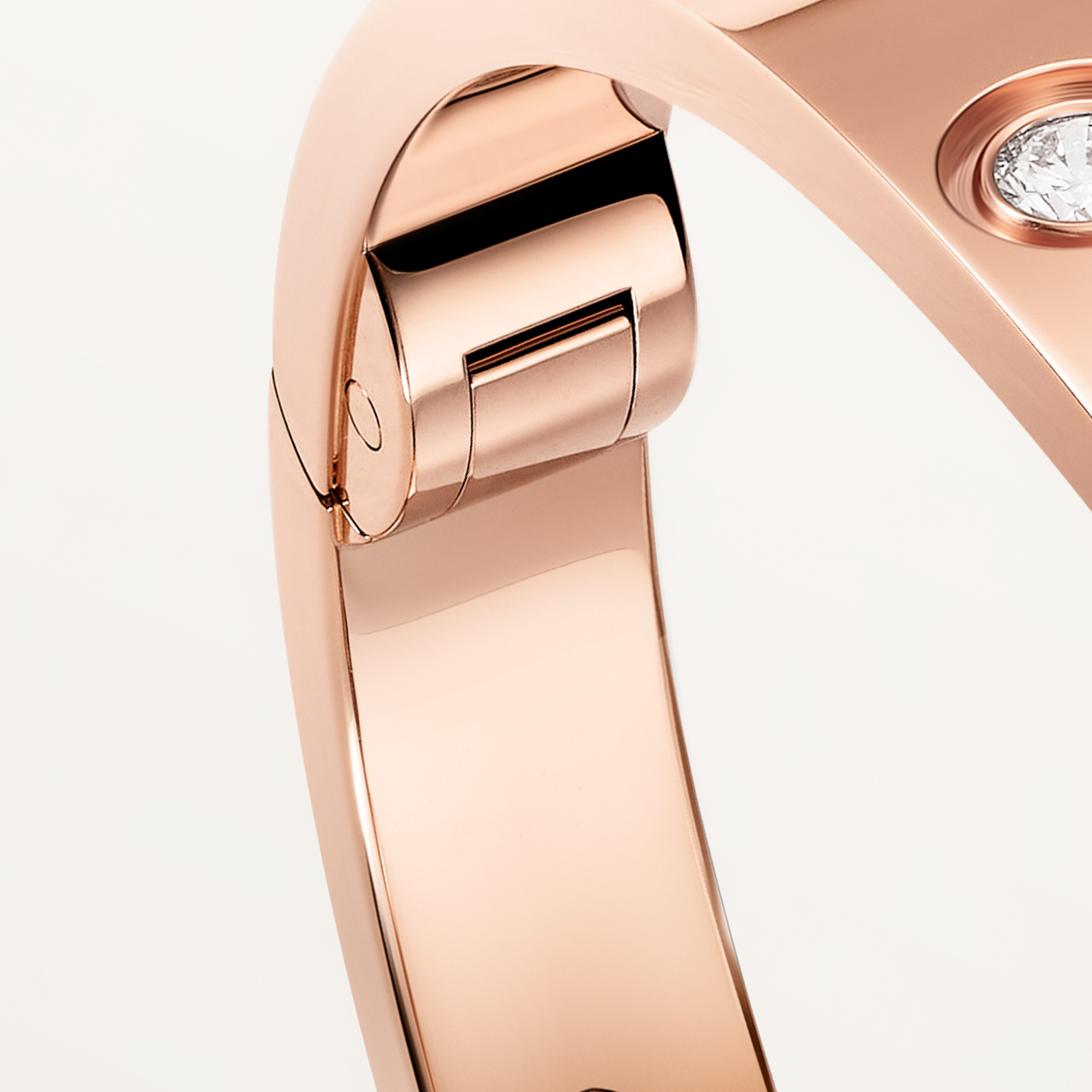 #LOVE# bracelet,single-screw closure, classic model, 4 diamonds, image 6