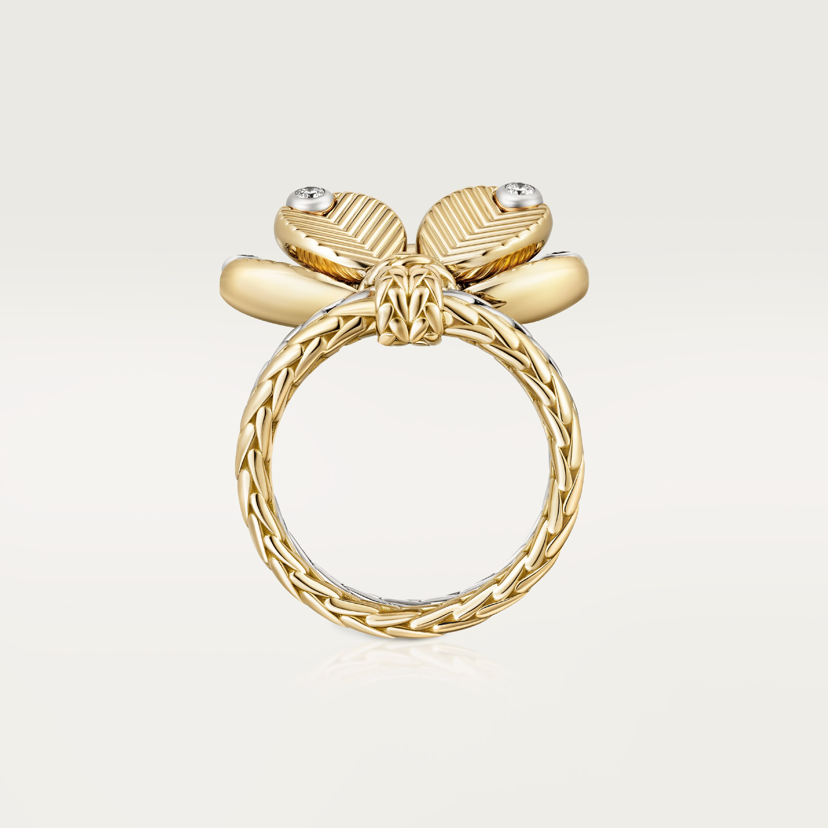 Grain de Caf&eacute; ring, diamonds