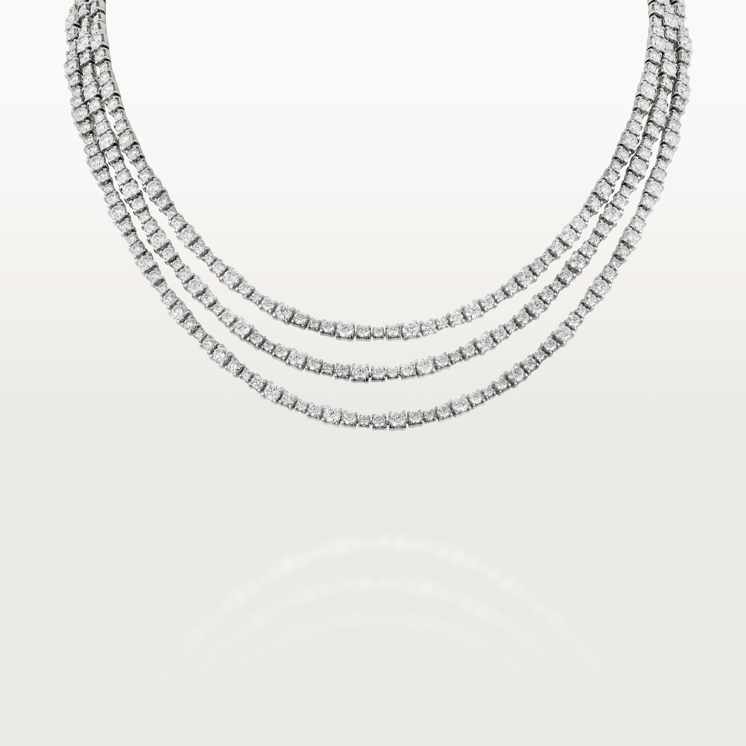 Lignes Essentielles necklace, brilliant-cut diamonds