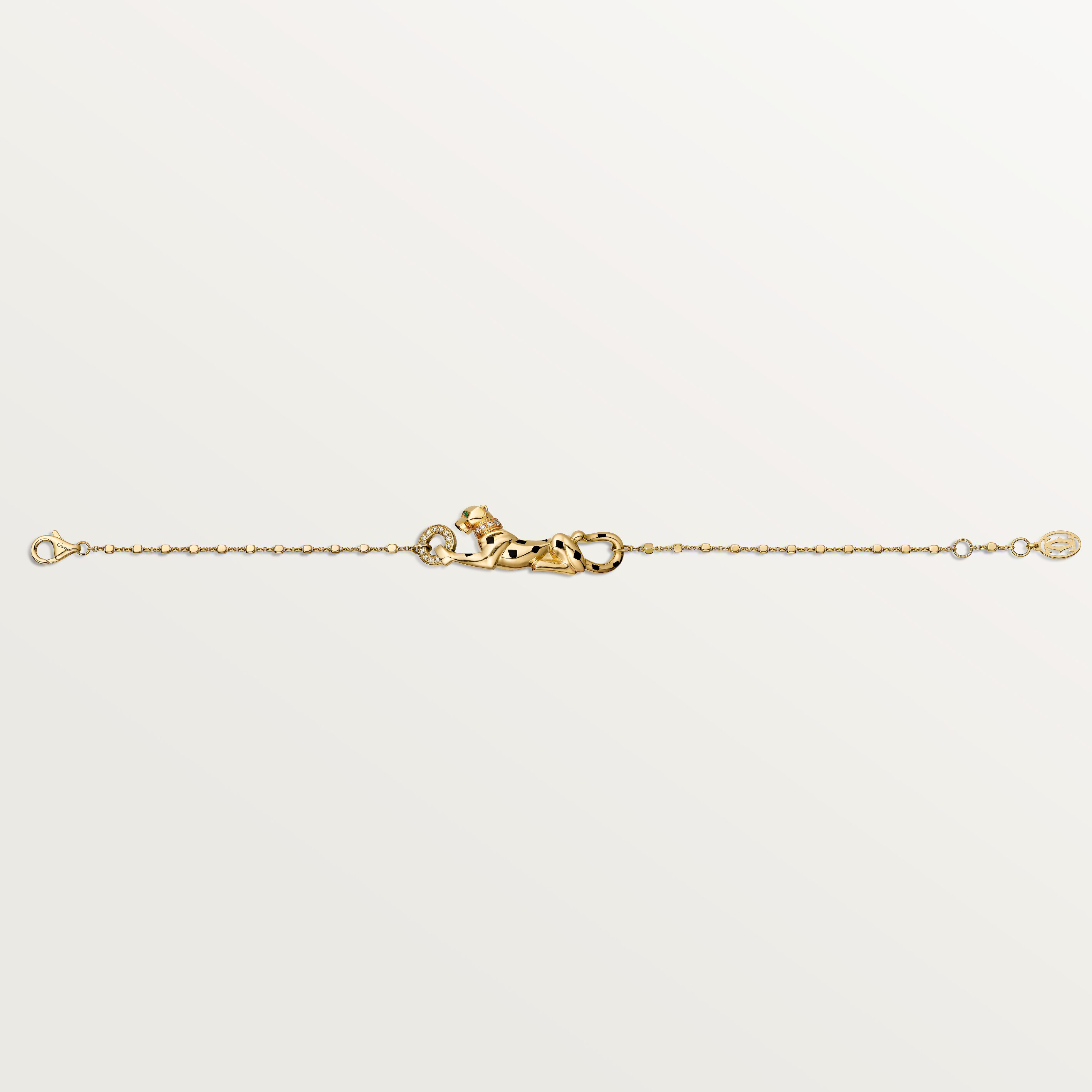 Panth&egrave;re de Cartier bracelet, on chain, diamonds