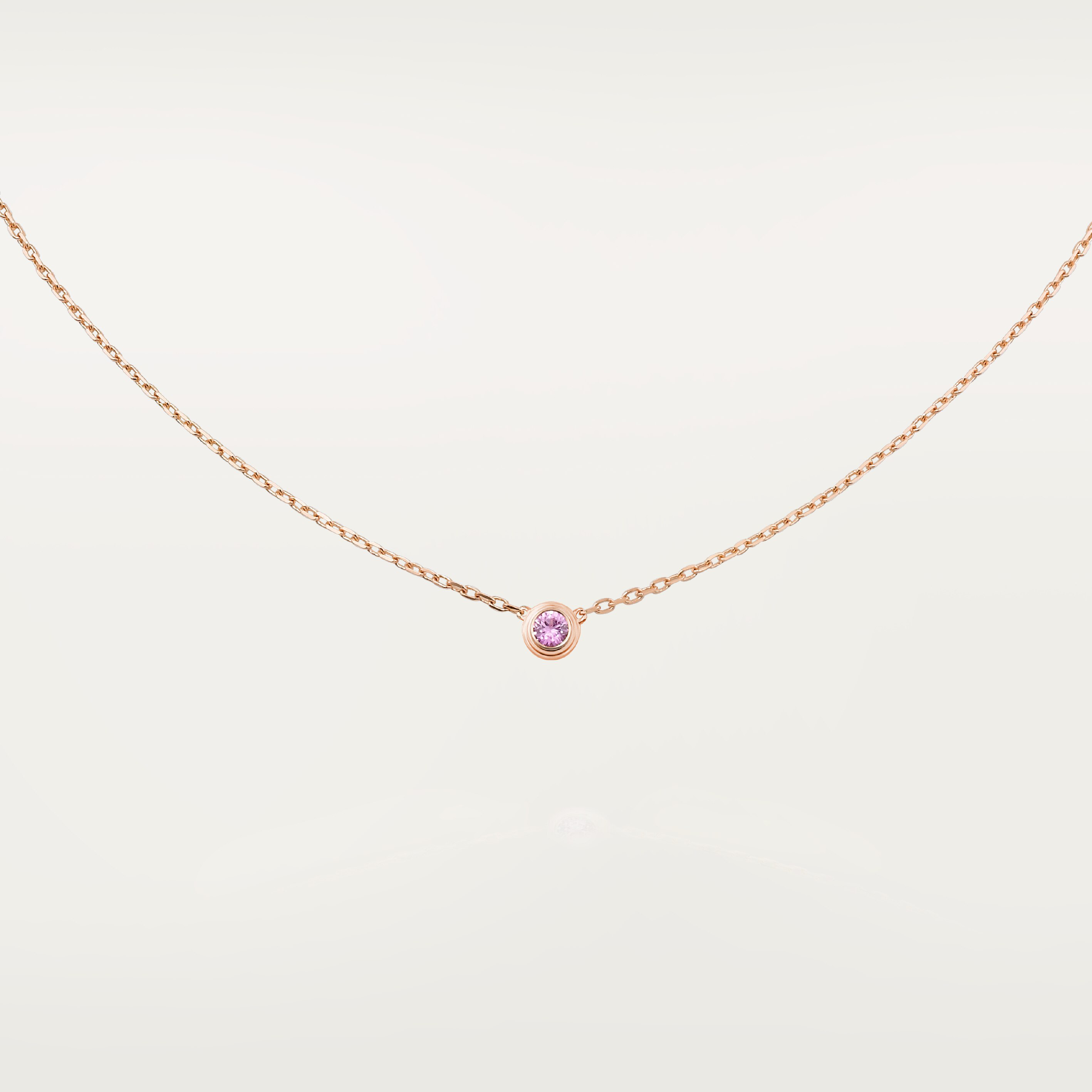 Cartier d'Amour pendant, pink sapphire