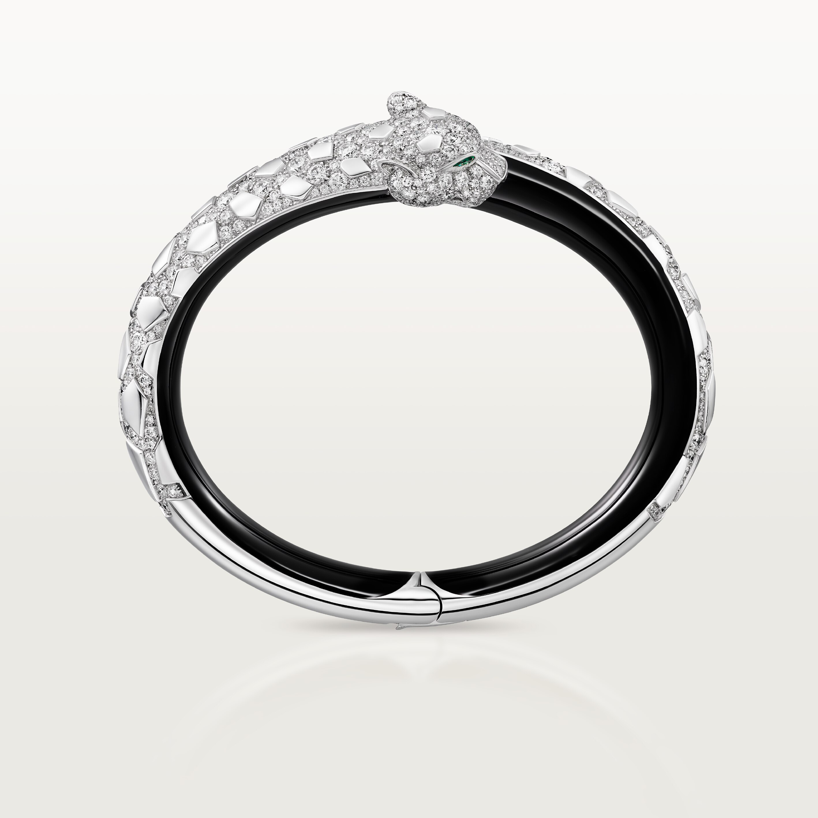 Panth&egrave;re de Cartier bracelet, black lacquer, paved , image 5