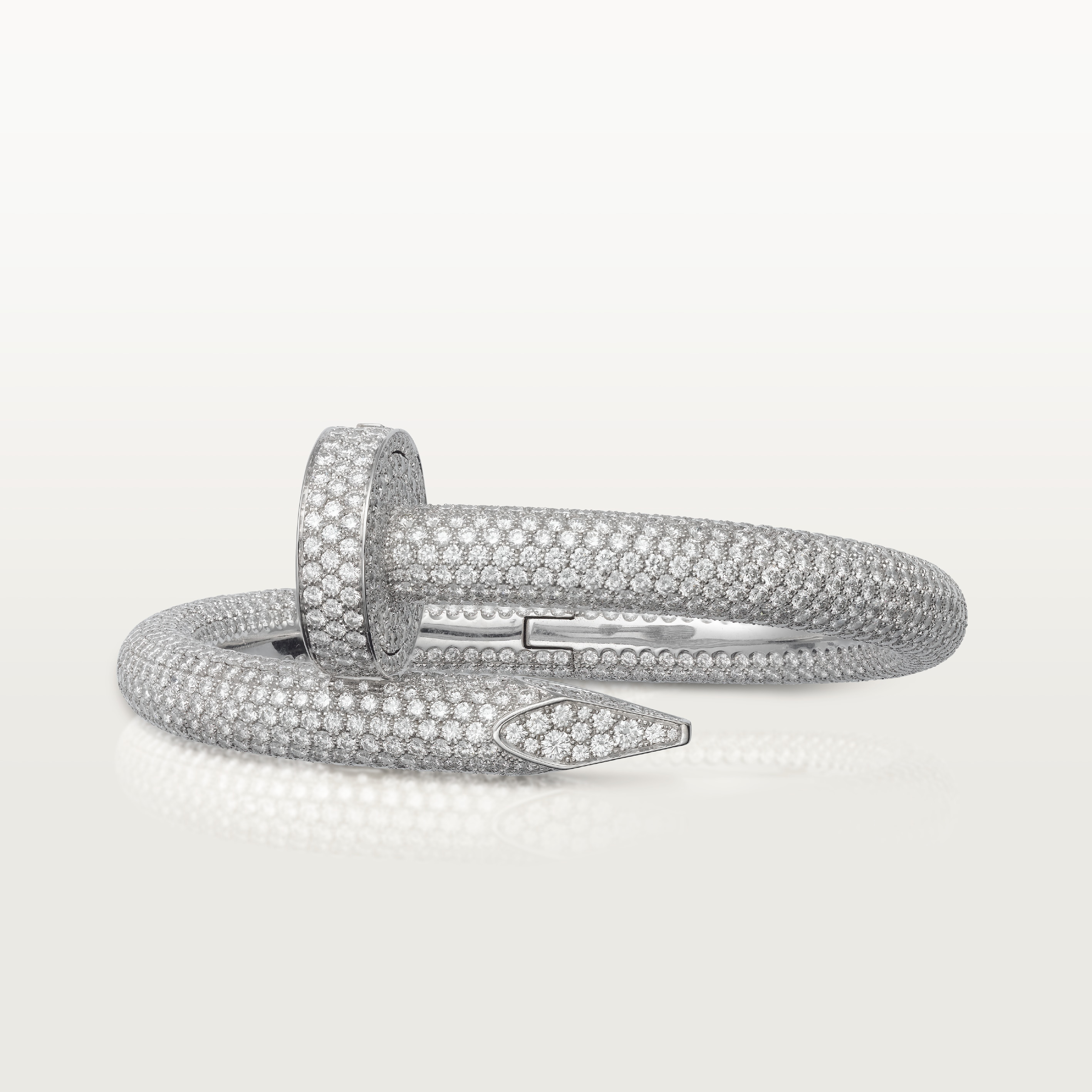 Juste un Clou bracelet, extra-large model, paved , image 6