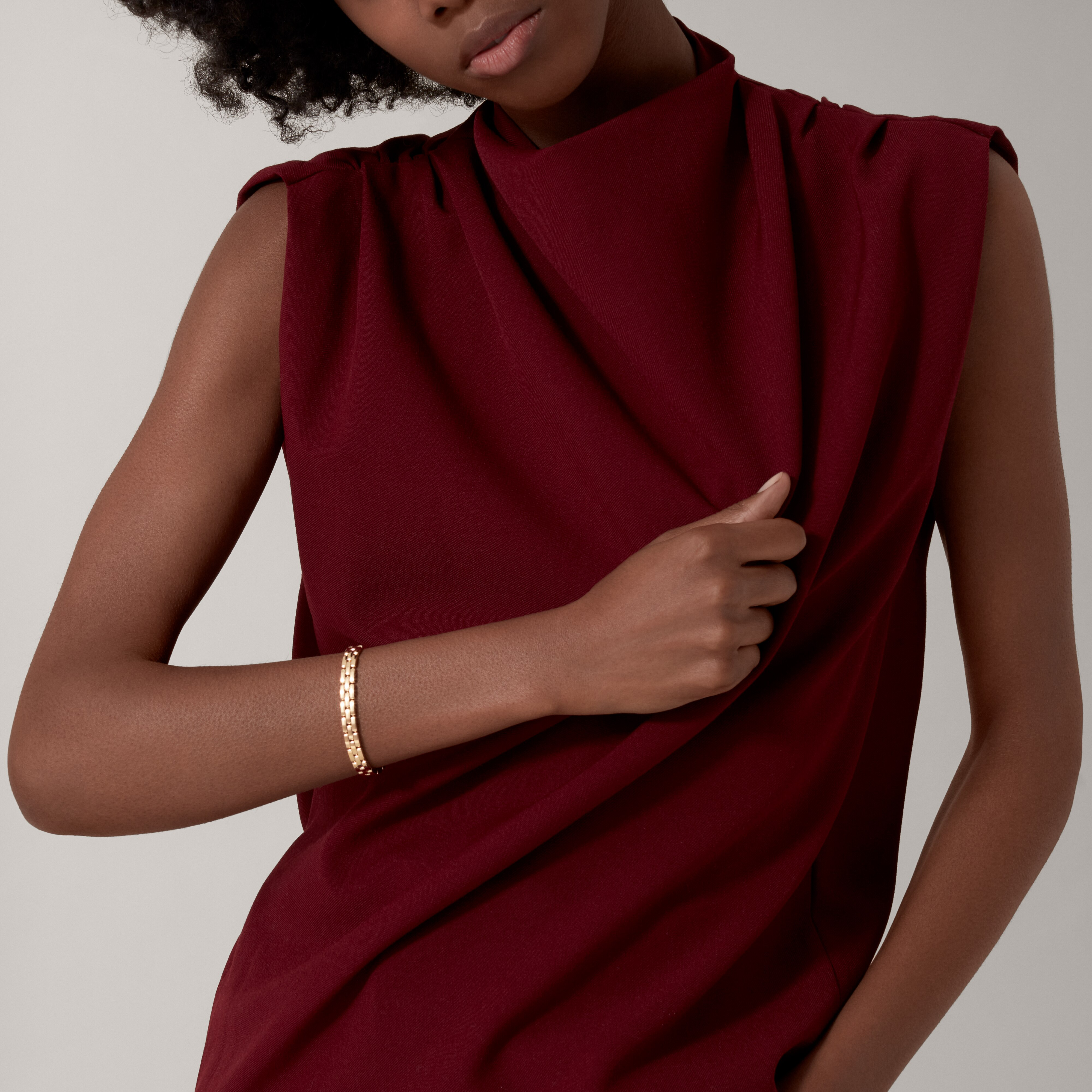 Maillon Panth&egrave;re bracelet, three rows