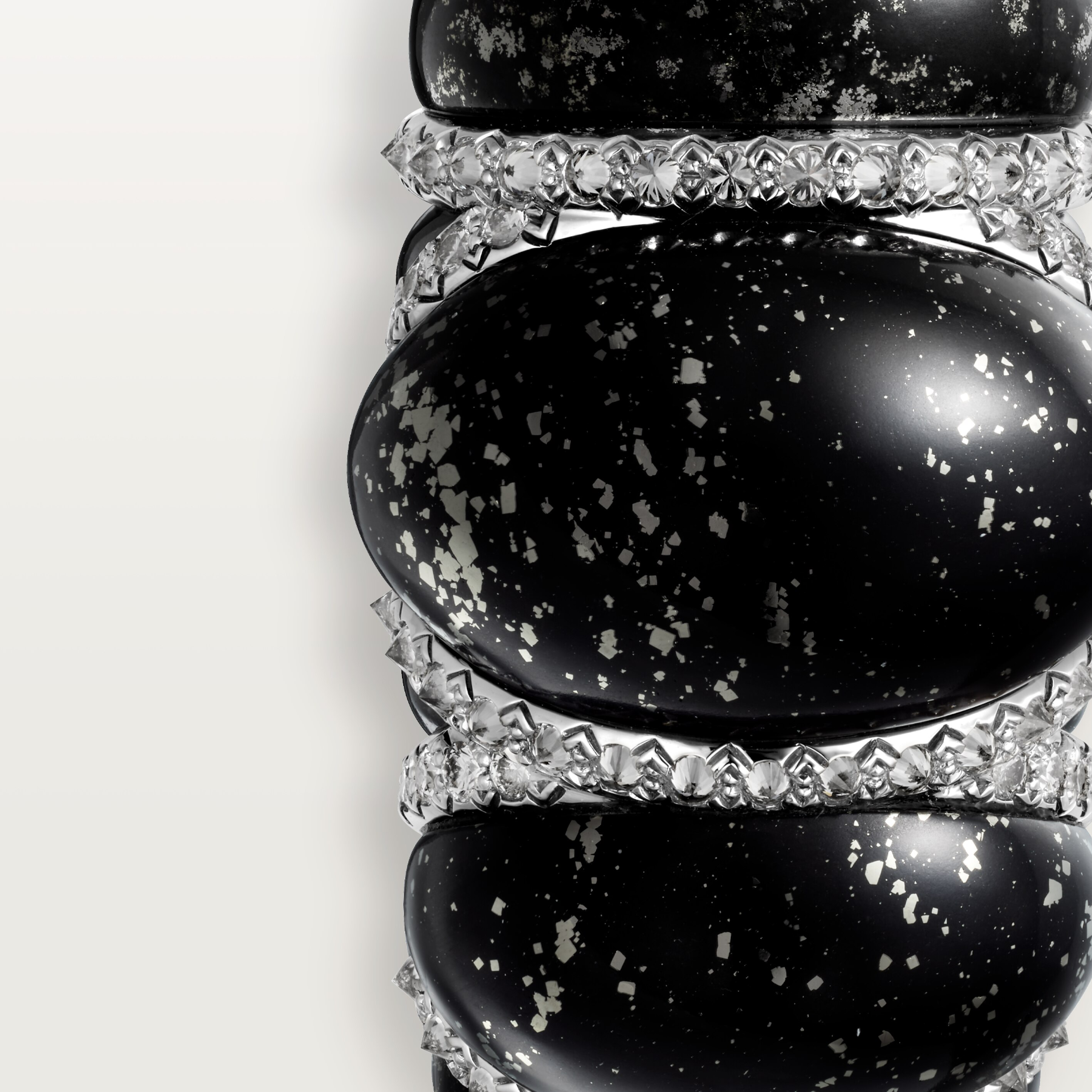 Cartier Libre Tressage ring, metaquartzite, diamonds, image 5