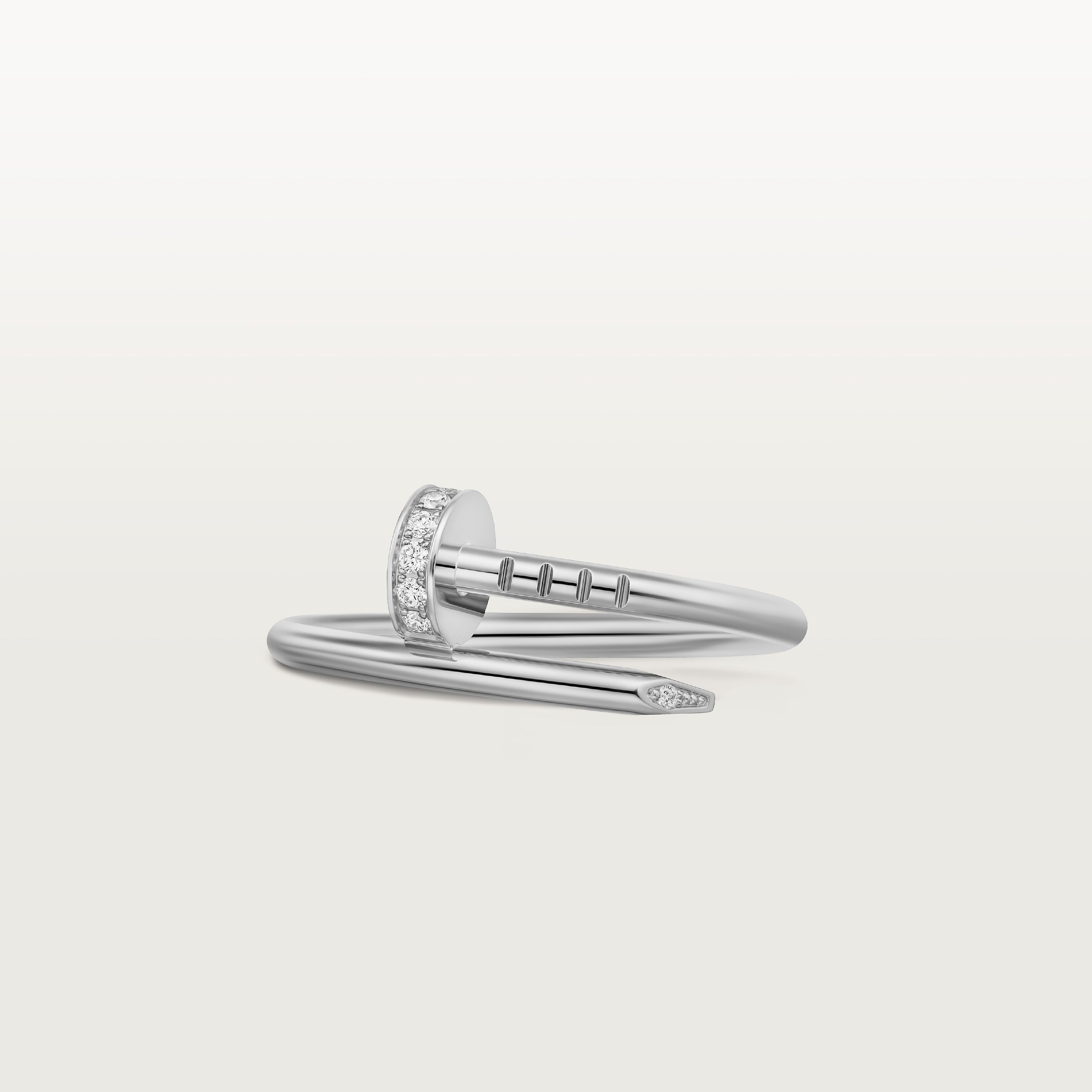 Juste un Clou ring, small model, diamonds, image 8