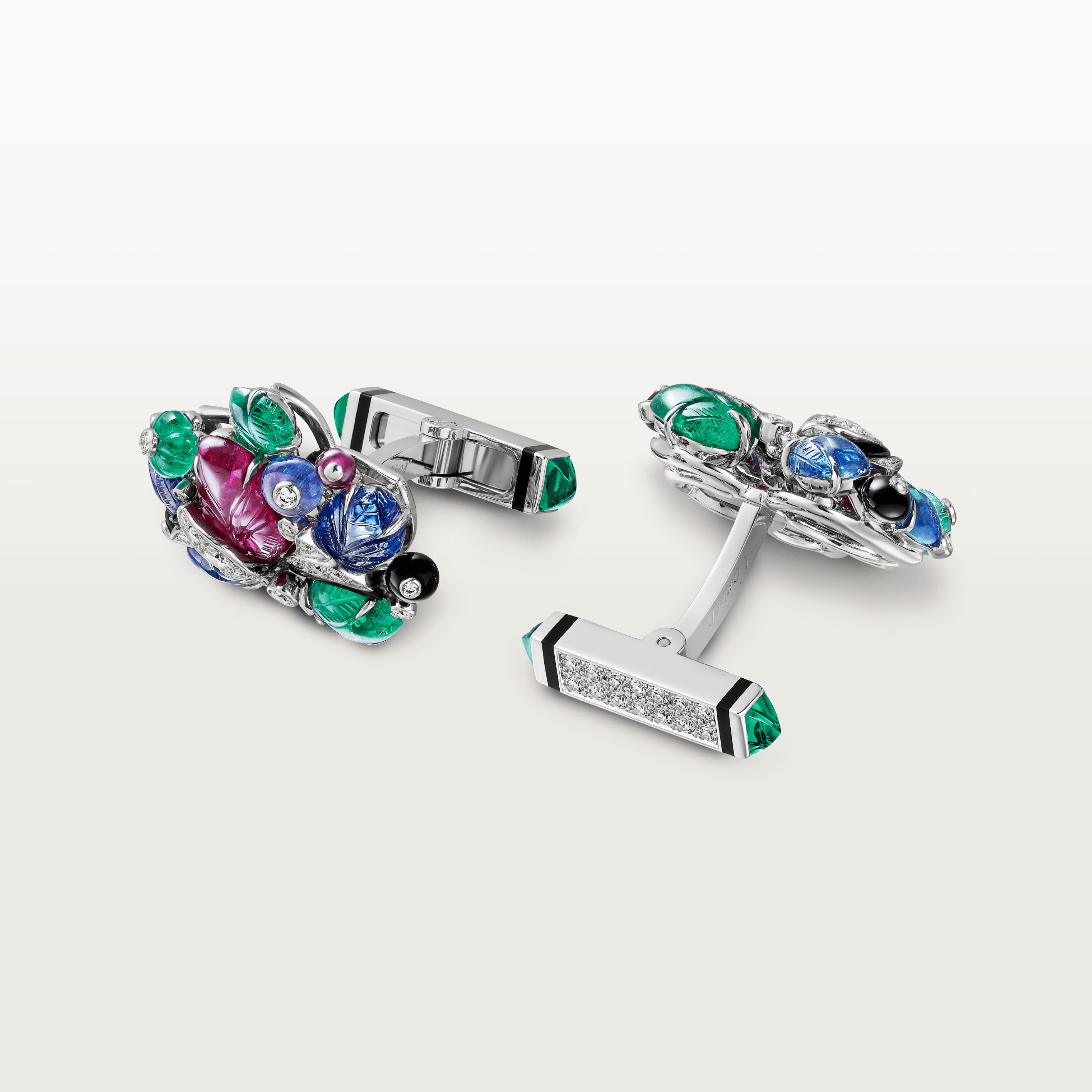 Tutti Frutti cufflinks and tie pin set, image 6