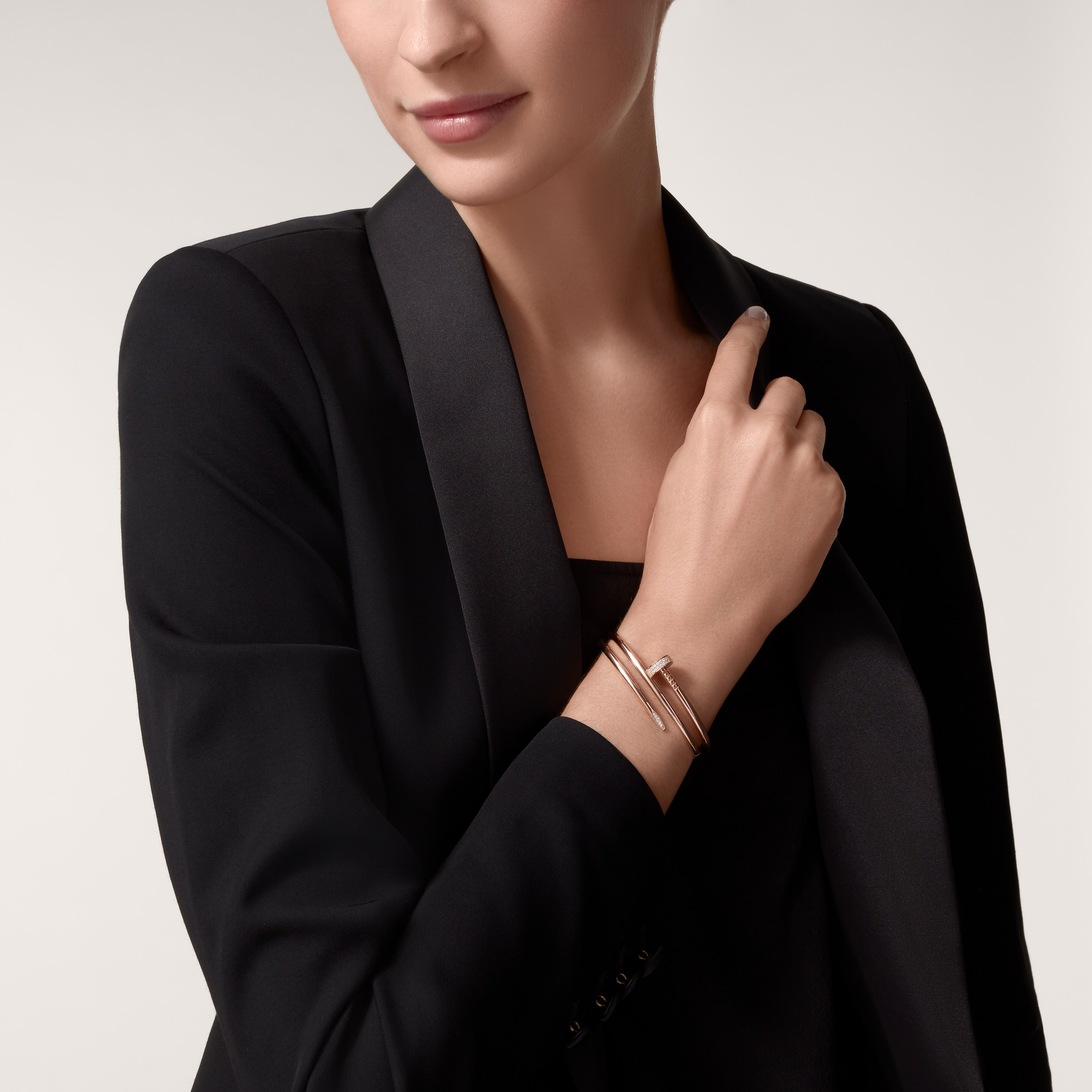 Juste un Clou bracelet, double, diamonds