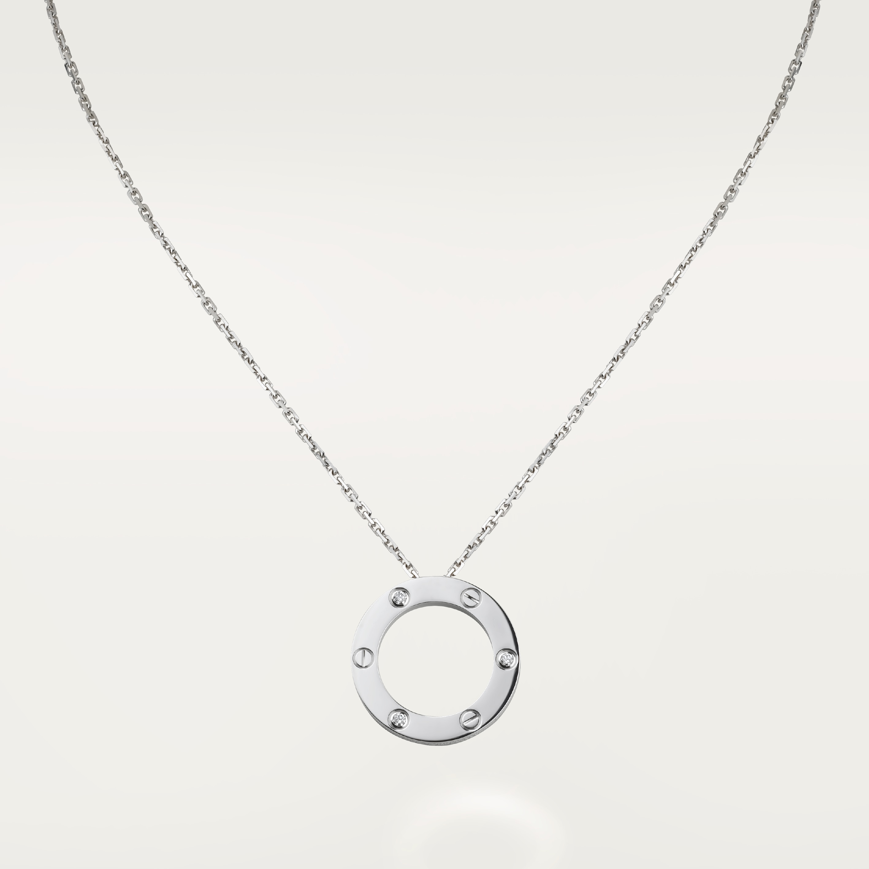 #LOVE# pendant, 3 diamonds