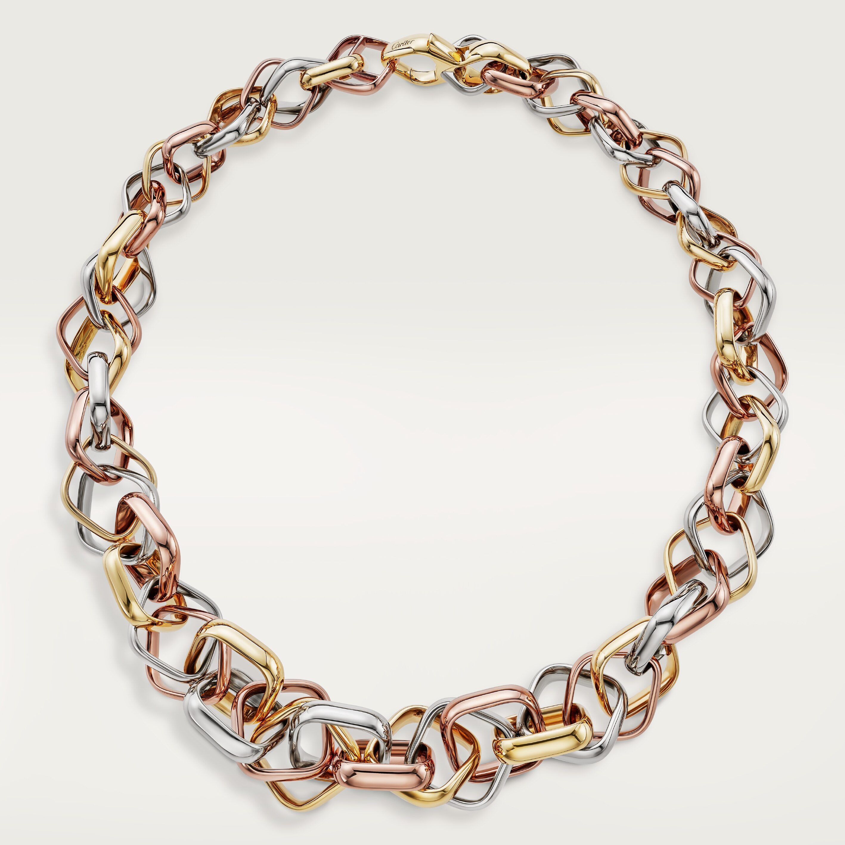 Trinity necklace, cushion-shaped, extra-large model 