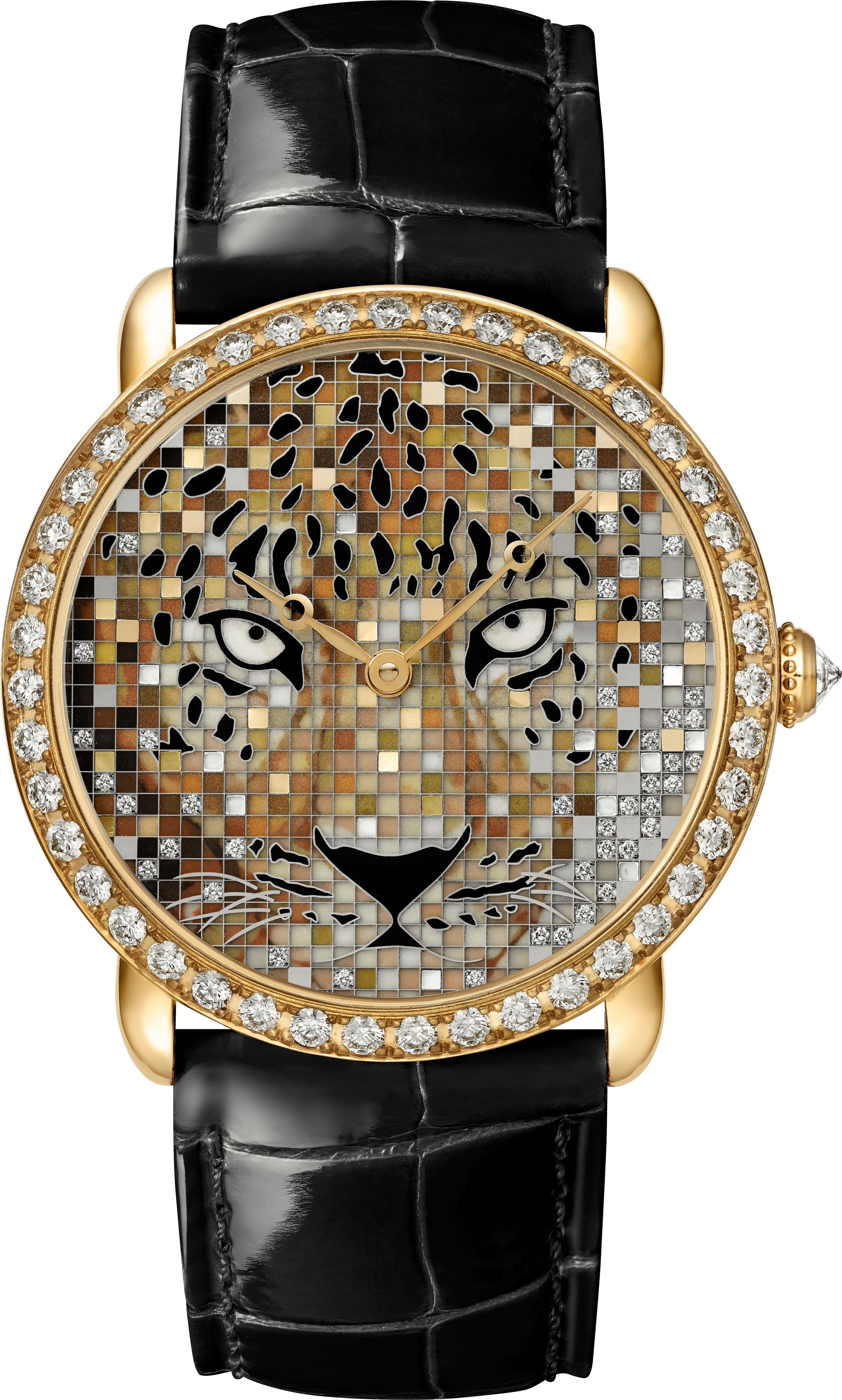 Ronde Louis Cartier Panth&egrave;re Regard Luminescent watch