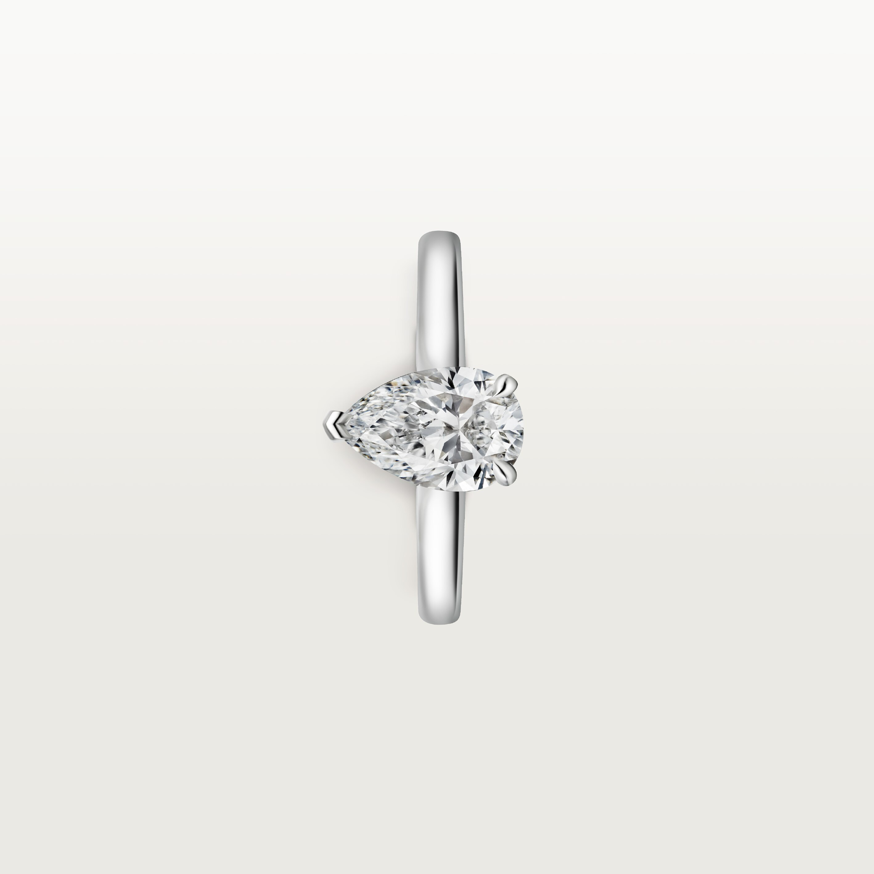 1895 solitaire, pear-shaped diamond, image 8