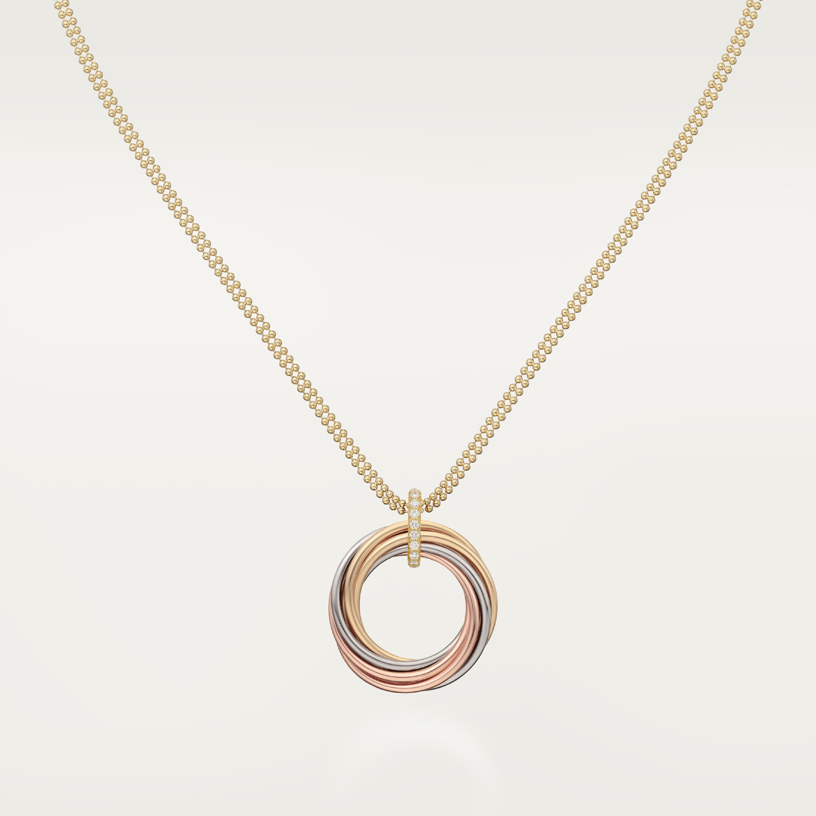 Trinity pendant, seven rows, diamonds, image 7