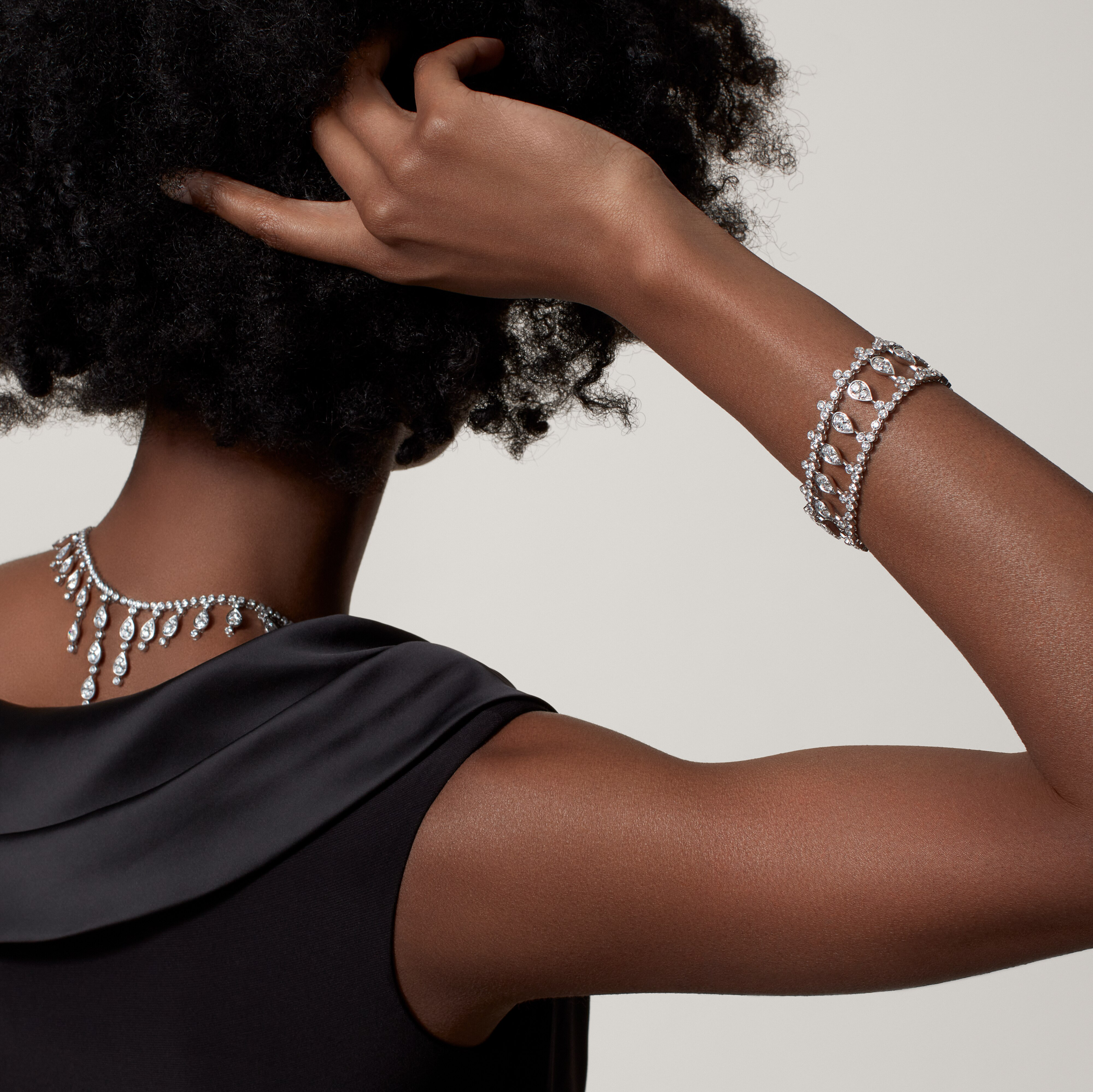 Pluie de Cartier necklace, diamonds