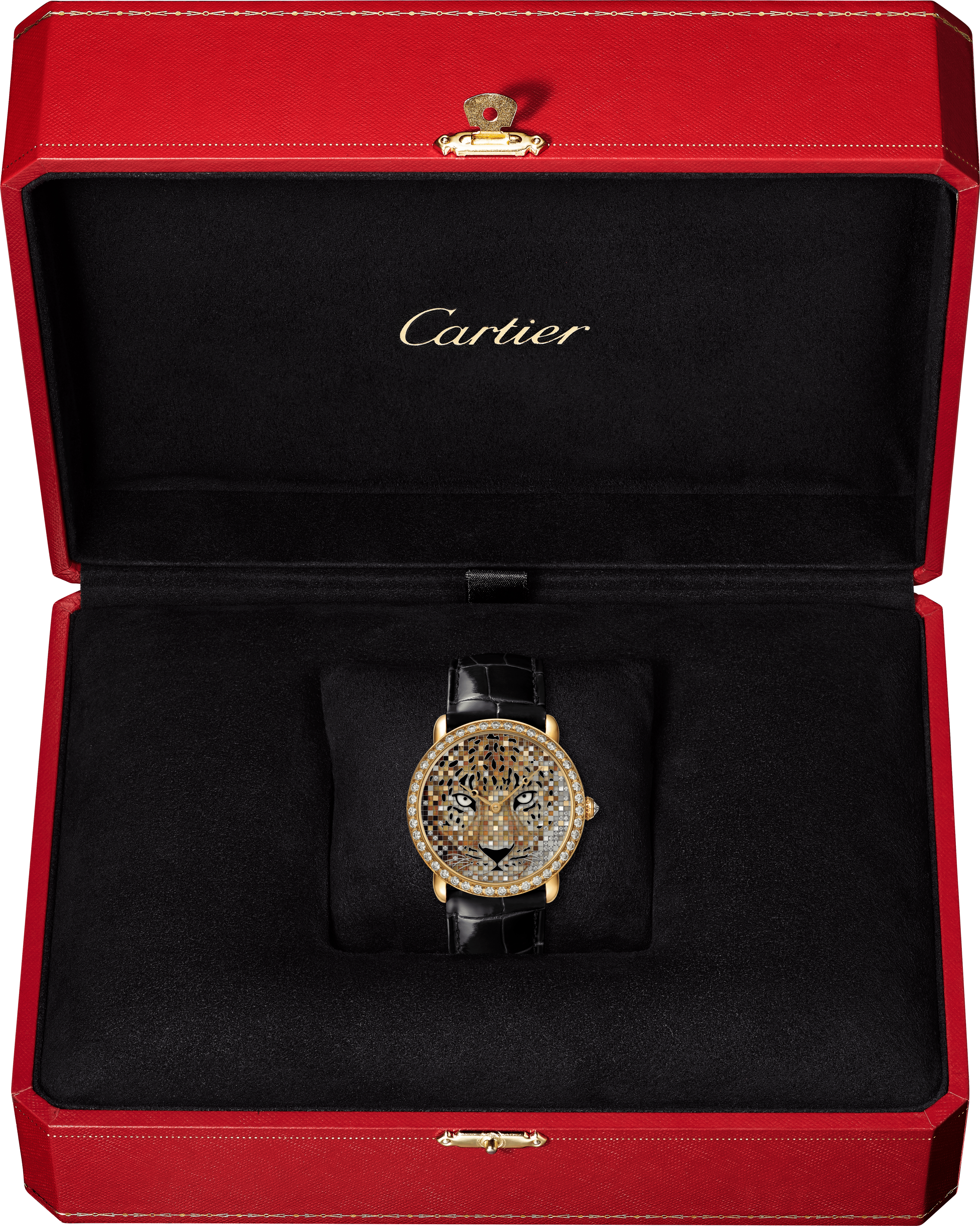 Ronde Louis Cartier Panth&egrave;re Regard Luminescent watch