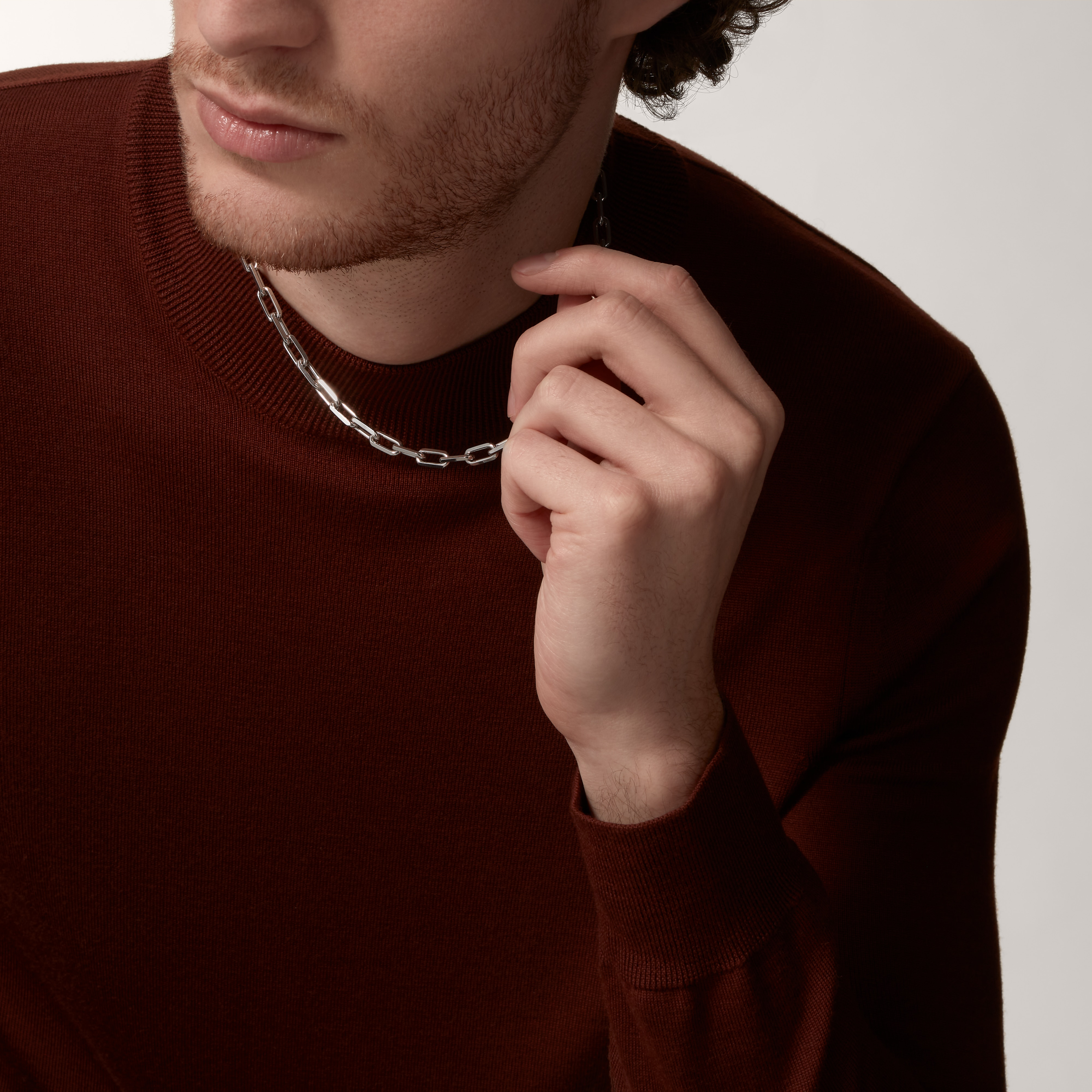 Santos de Cartier necklace, chain, medium model