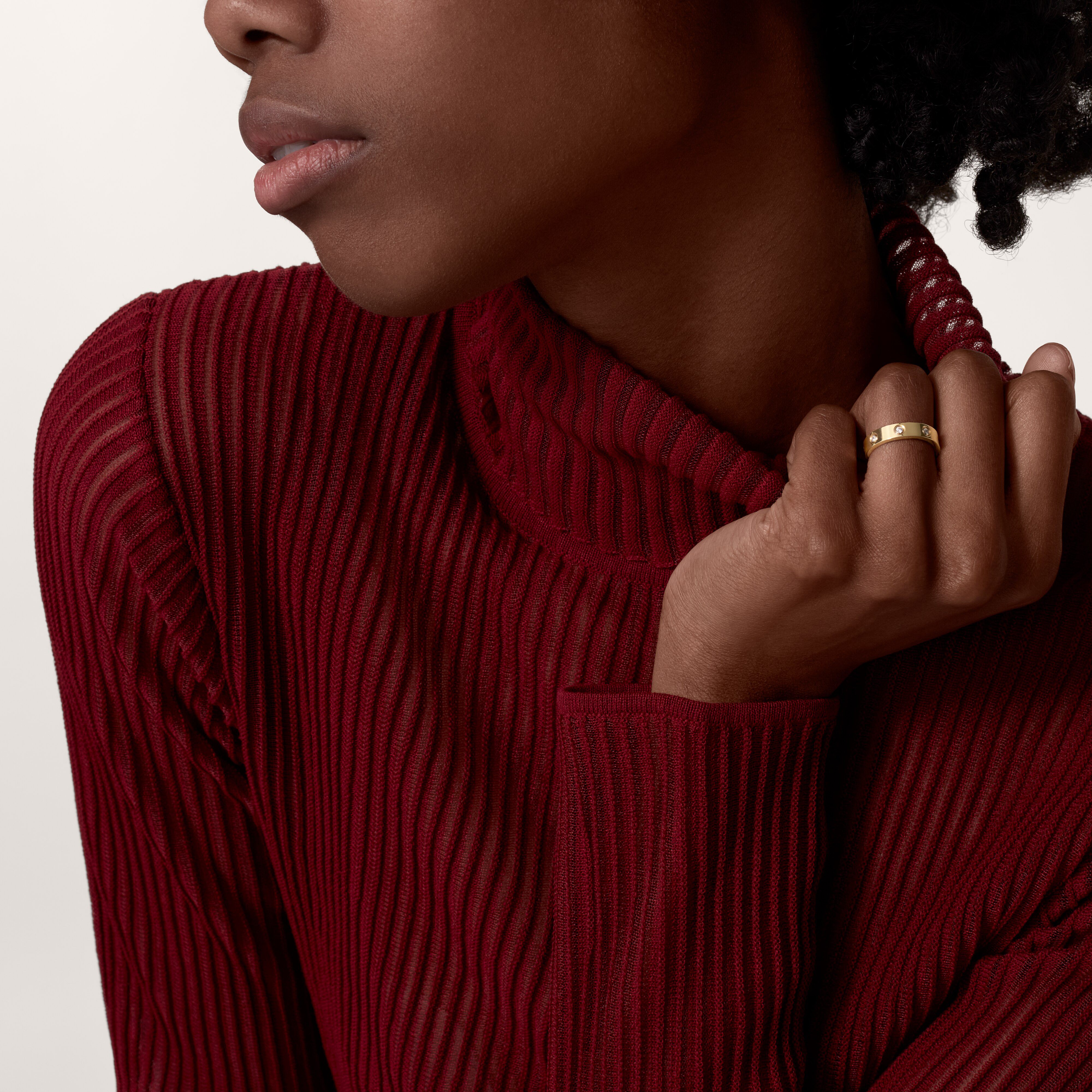 #LOVE# ring, small model, 8 diamonds